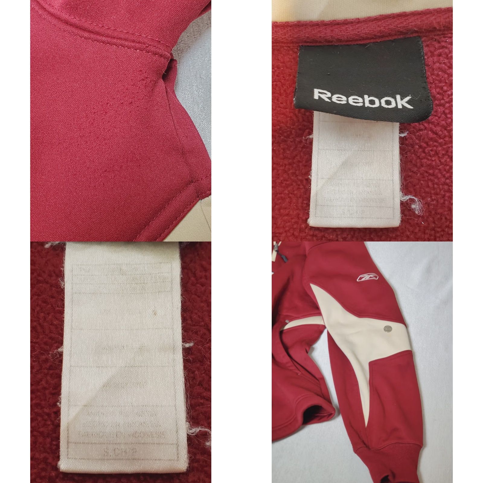 Reebok Reebok Boston College BC Eagles 1/4 Zip Pullover Fleece Lined Stitched Men’s S Maroon and Gold College Size US S / EU 44-46 / 1 - 9 Thumbnail