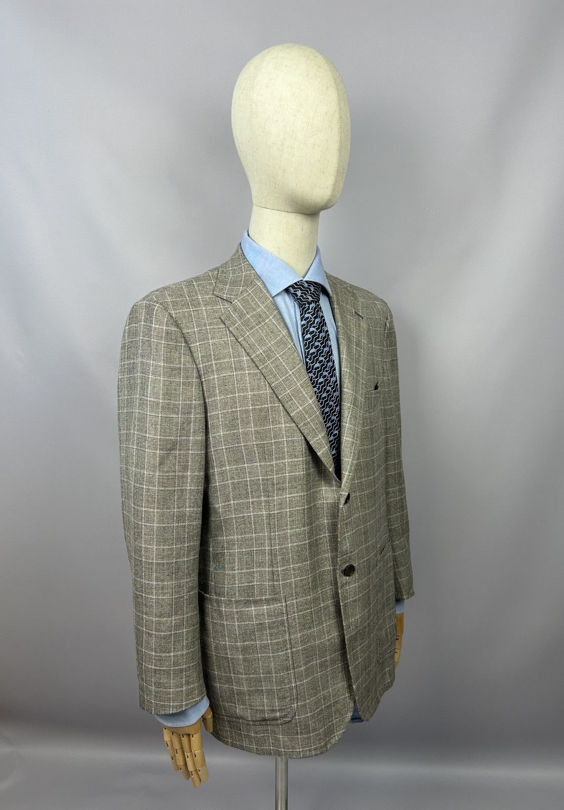 Designer × Kiton Kiton Sport Coat Cashmere Linen Silk Blazer Sz 55IT 45US/UK Size 44R - 5 Thumbnail