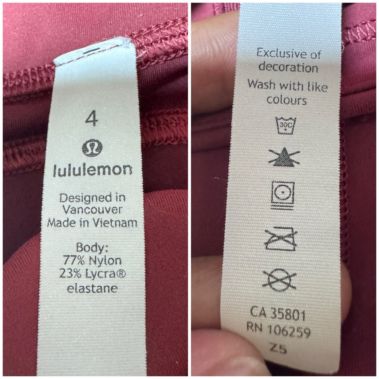 Lululemon Lululemon Invigorate Pocket Mid Rise Crop Leggings Size 4 Size 27" / US 4 / IT 40 - 8 Thumbnail