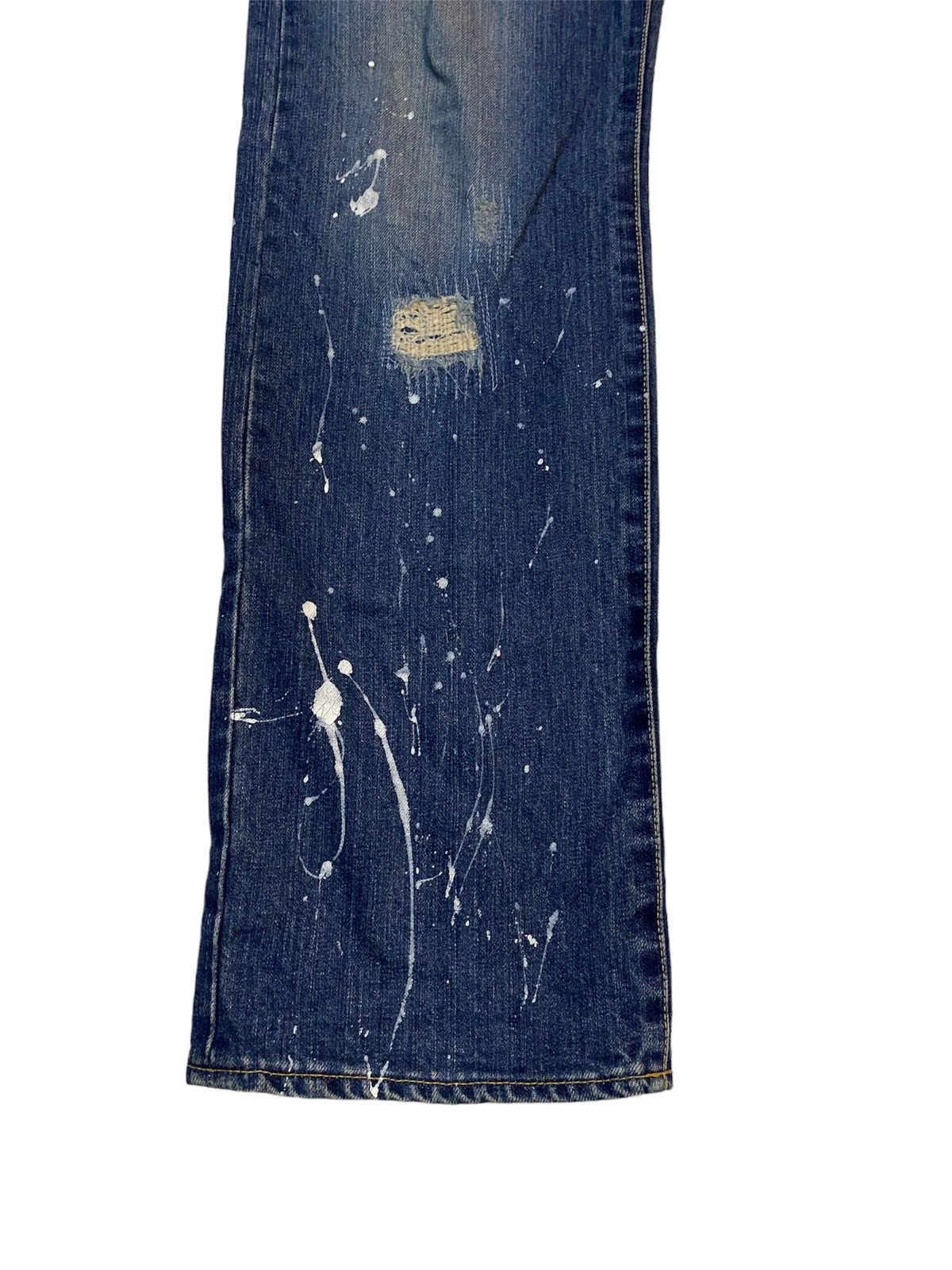 If Six Was Nine × Le Grande Bleu (L.G.B.) × Takeo Kikuchi Japanese Brand TK Painter Distressed Regular Straight Denim Size US 34 / EU 50 - 5 Thumbnail