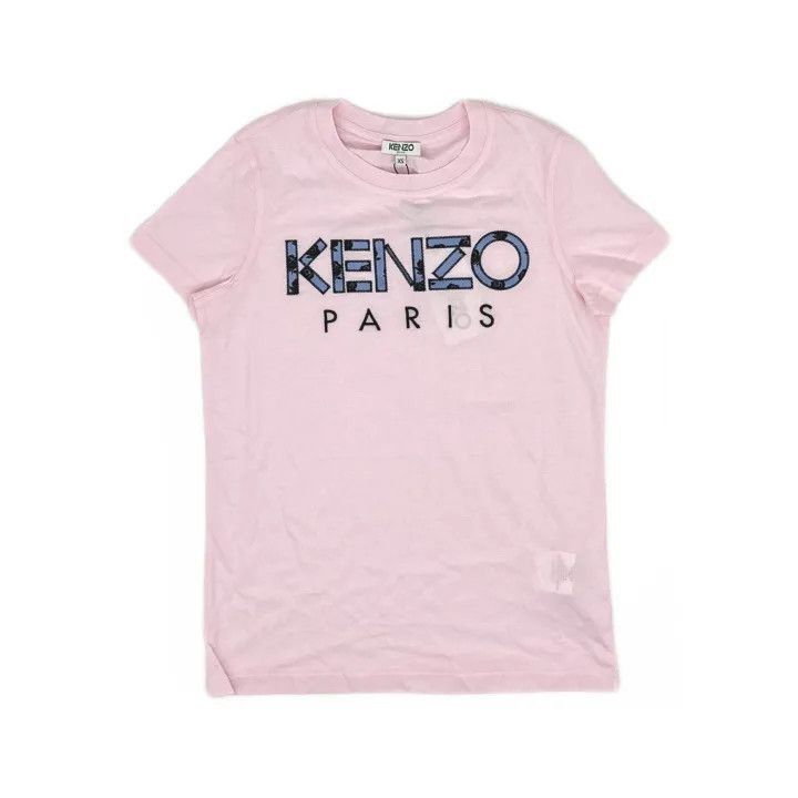 Kenzo Kenzo Pink Logo Graphic Short Sleeve T-Shirt -2507 Size XS / US 0-2 / IT 36-38 - 2 Thumbnail