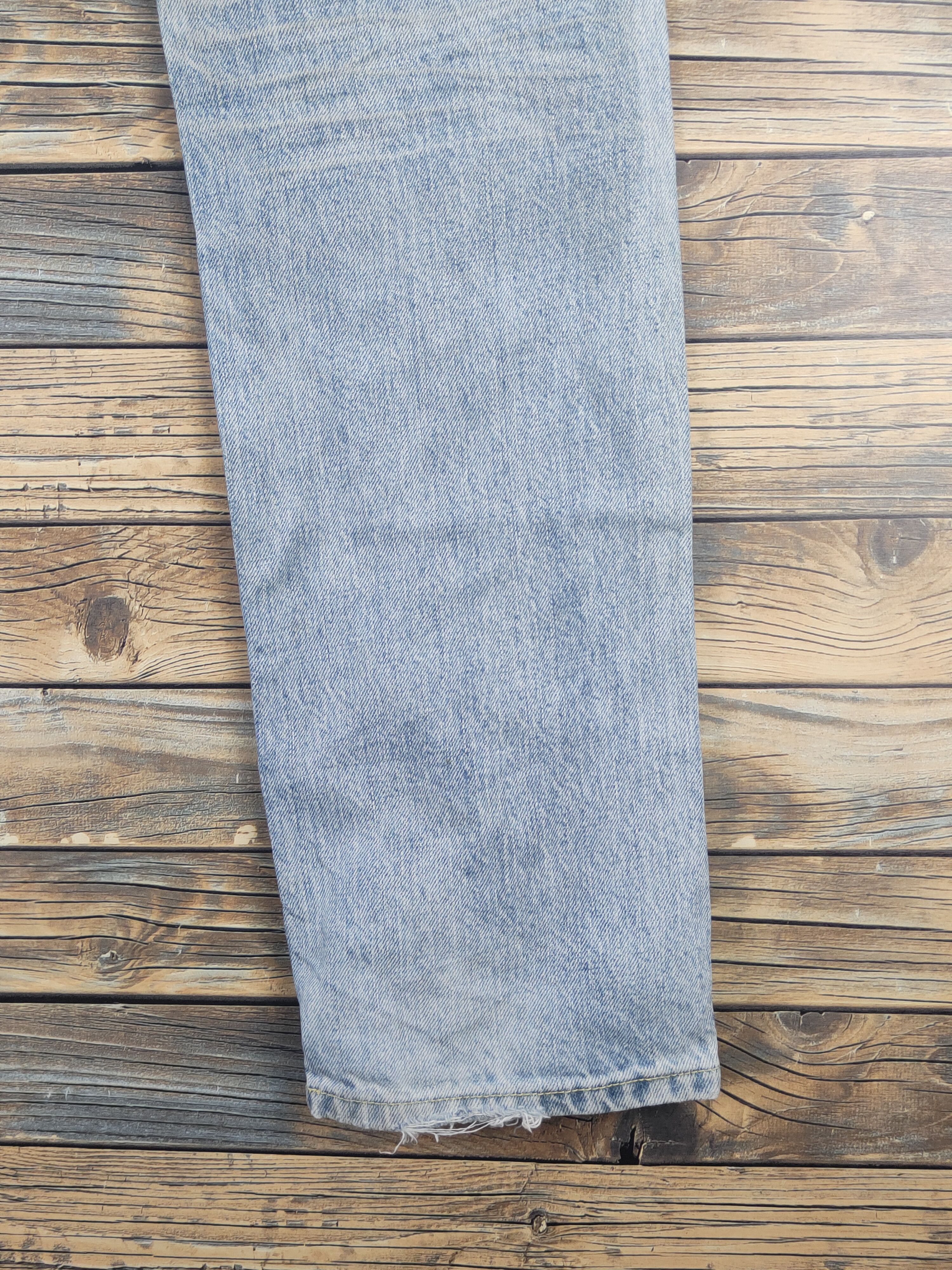Japanese Brand Japan vintage Blue Distressed Ripped denim Jeans #W1614 Size US 30 / EU 46 - 11 Thumbnail