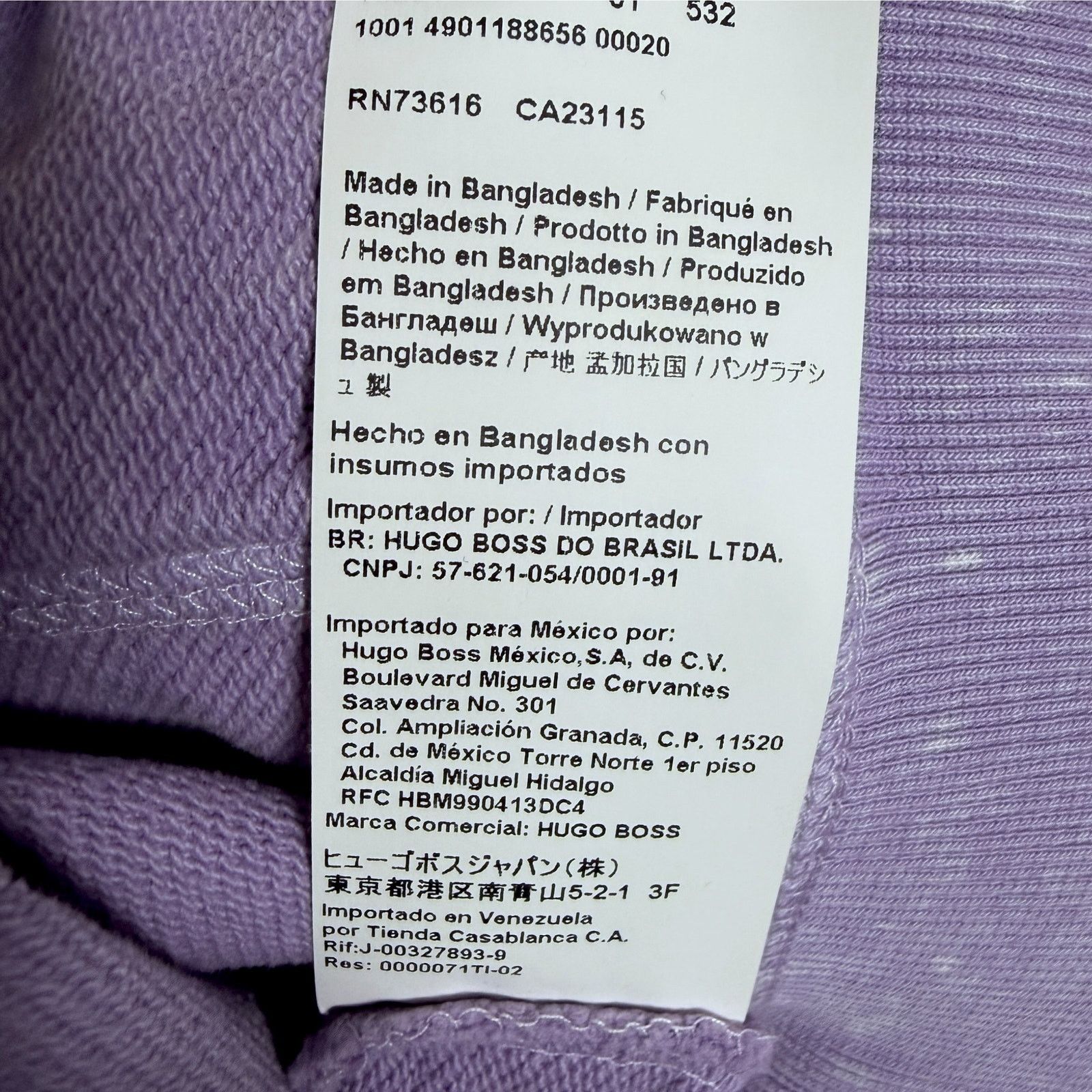 Hugo Boss Hugo Boss Daratschi Logo Patch Hoodie Light Purple $148 Size US L / EU 52-54 / 3 - 7 Thumbnail