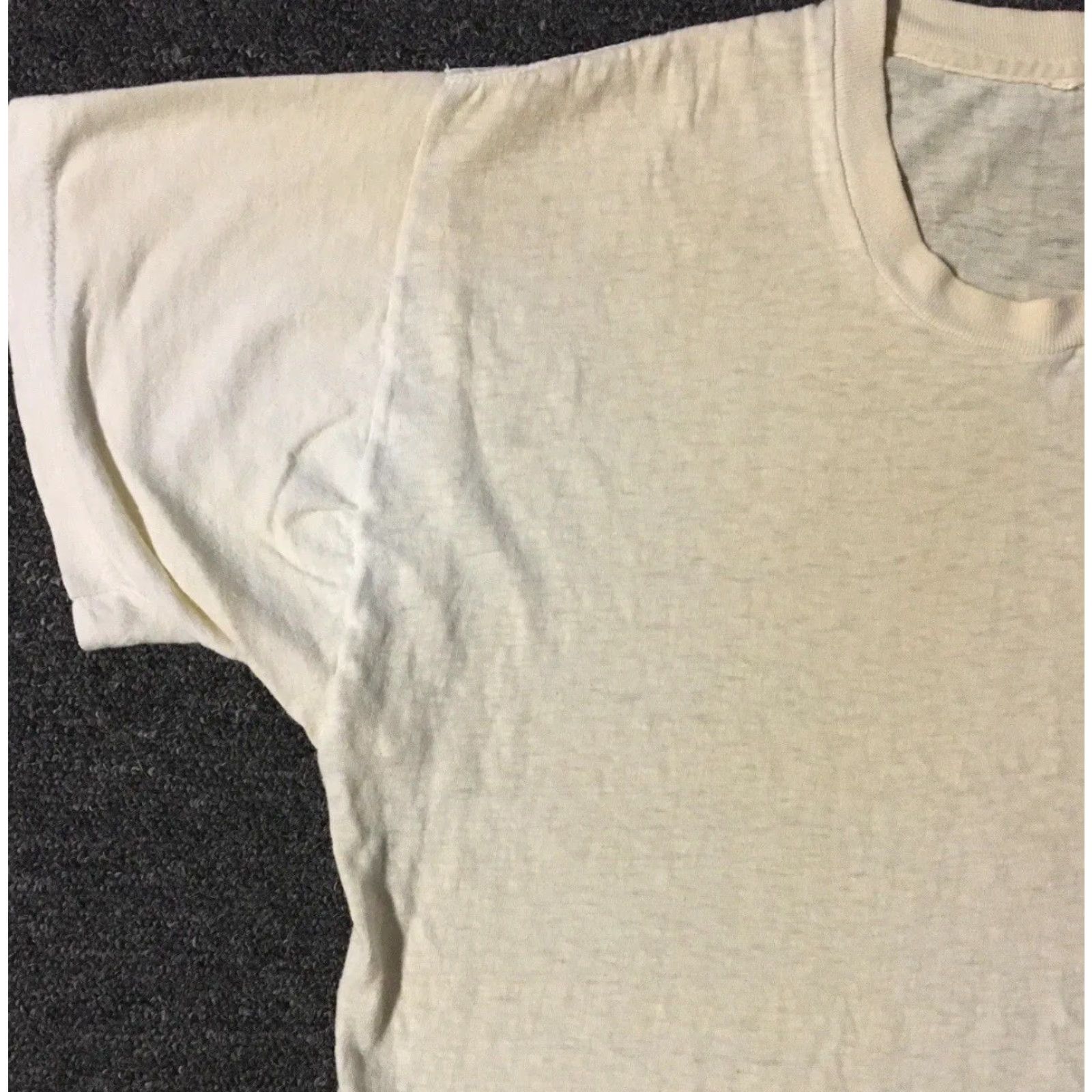 Thrasher VINTAGE Single Stitch T-Shirt Shirt USA S White 80s Grunge Biker Punk Distressed Thrashed 90s Mens XS? Size US S / EU 44-46 / 1 - 7 Thumbnail