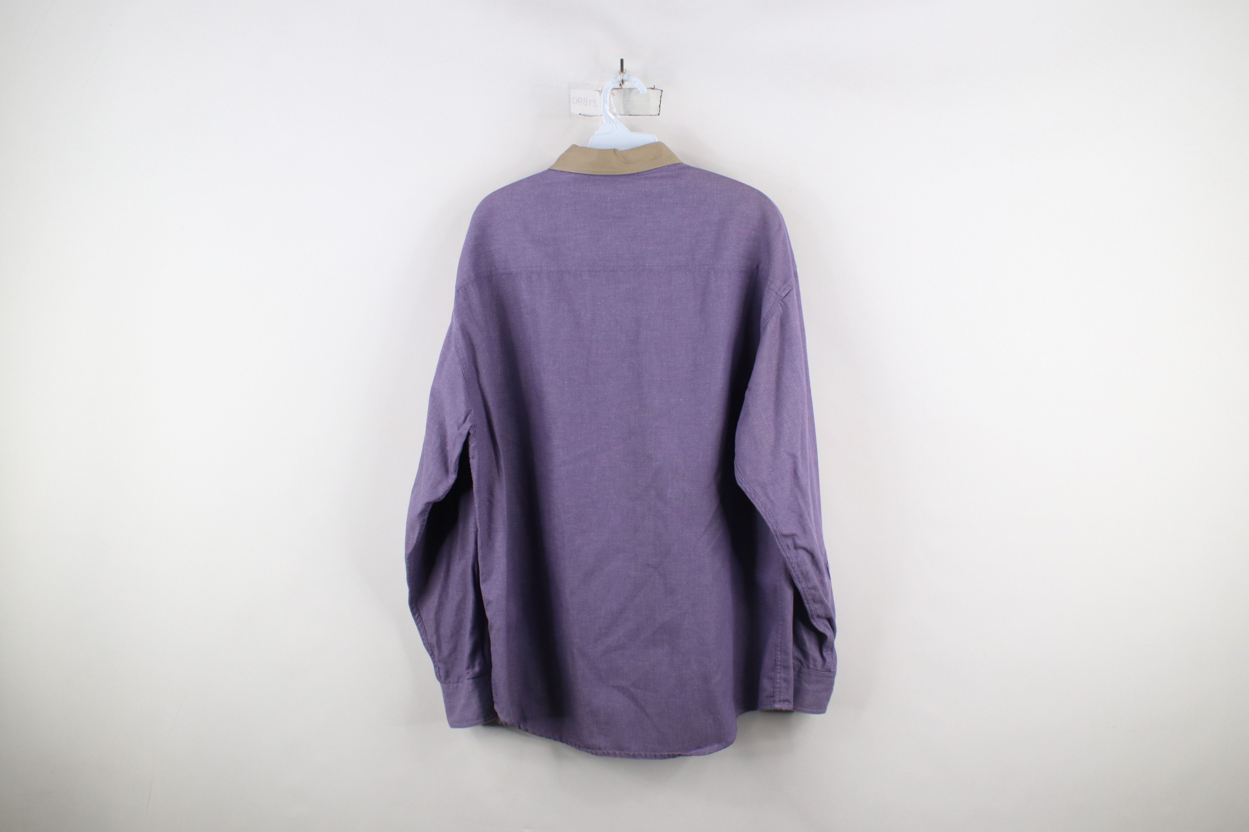 Vintage Vintage 90s Streetwear Big Pocket Chambray Button Down Shirt Size US M / EU 48-50 / 2 - 10 Thumbnail