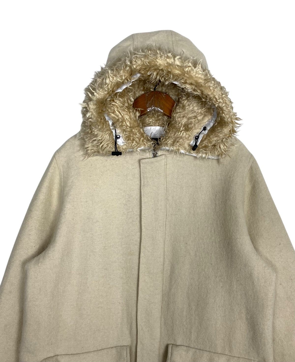 Japanese Brand Rare‼️ 7 May 2025 Shelter Lee Works Wool Fur Hoodie Size US M / EU 48-50 / 2 - 4 Thumbnail