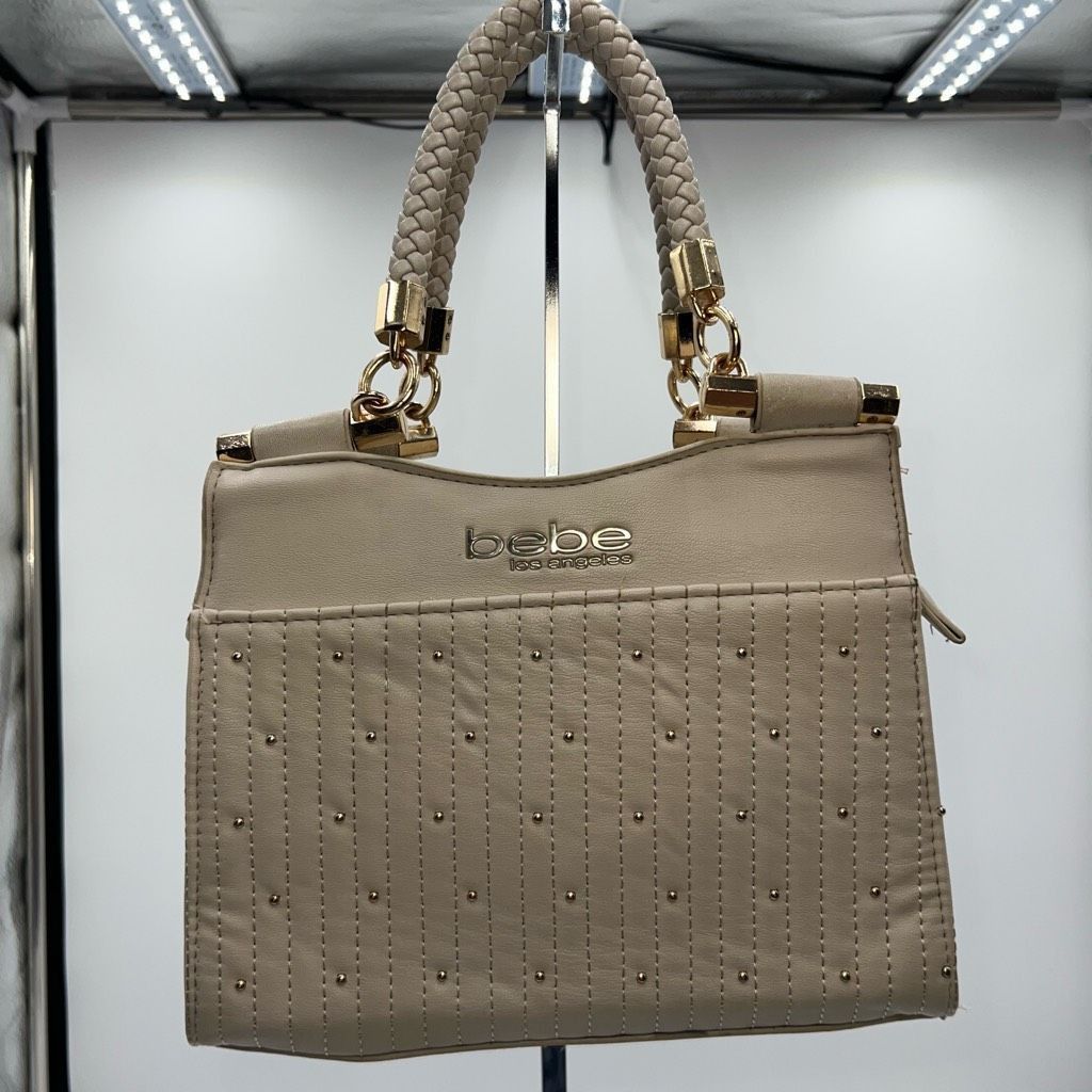 Bebe Bebe Stud Micro Shopper with Unbranded Gold Chain Crossbody Size ONE SIZE - 1 Thumbnail