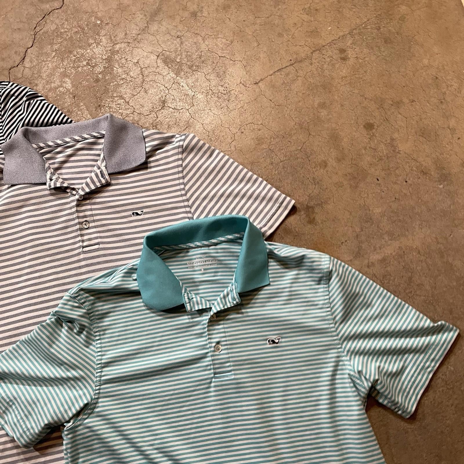 Vineyard Vines X3 Vineyard Vines Shirt Mens Polo Striped Stretch Golf Size US L / EU 52-54 / 3 - 3 Thumbnail