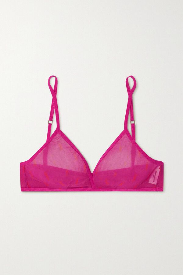 o1b1hav110724 Size: OS / Cassandre Bra Tulle Jersey in Pink