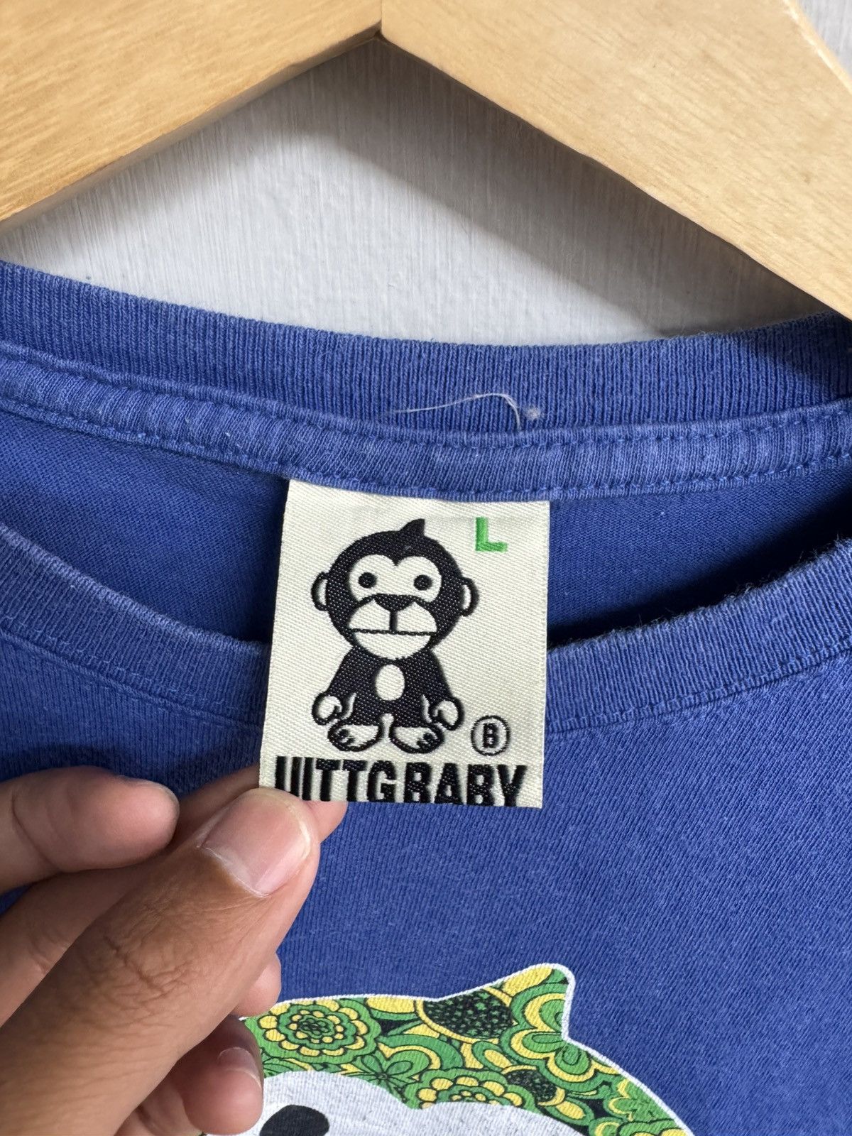 Japanese Brand UITTG ROCK JAM BY UITTG BABY BLUE T SHIRT Size US M / EU 48-50 / 2 - 5 Thumbnail