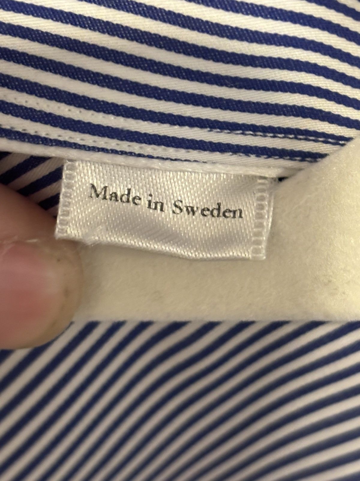 Eton Eton DnA Contemporary Striped White Men's Dress Shirt 46/18 Size US S / EU 44-46 / 1 - 9 Thumbnail