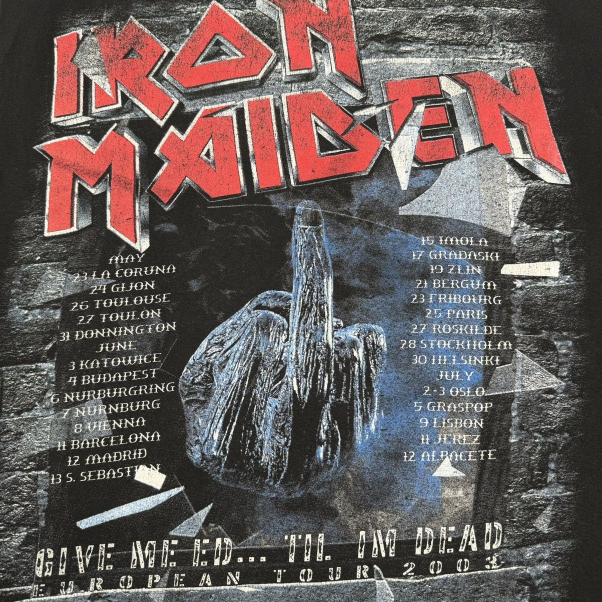 Band Tees Vintage 2003 Iron Maiden Rare Tour Euro Sleeveless T Shirt Size US L / EU 52-54 / 3 - 6 Thumbnail