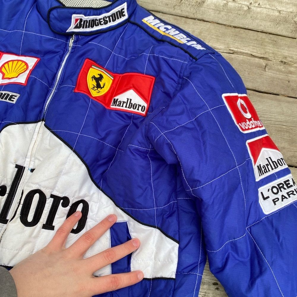 Ferrari × Vintage Vintage 1997 Ferrari Racing Jacket Blue With Malboro embroi Size US M / EU 48-50 / 2 - 7 Thumbnail