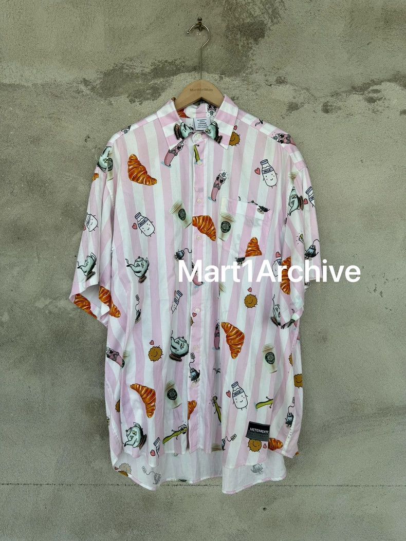 Vetements Vetements Cartoon striped short sleeve shirt 2502-Nextarrow Size US M / EU 48-50 / 2 - 1 Thumbnail
