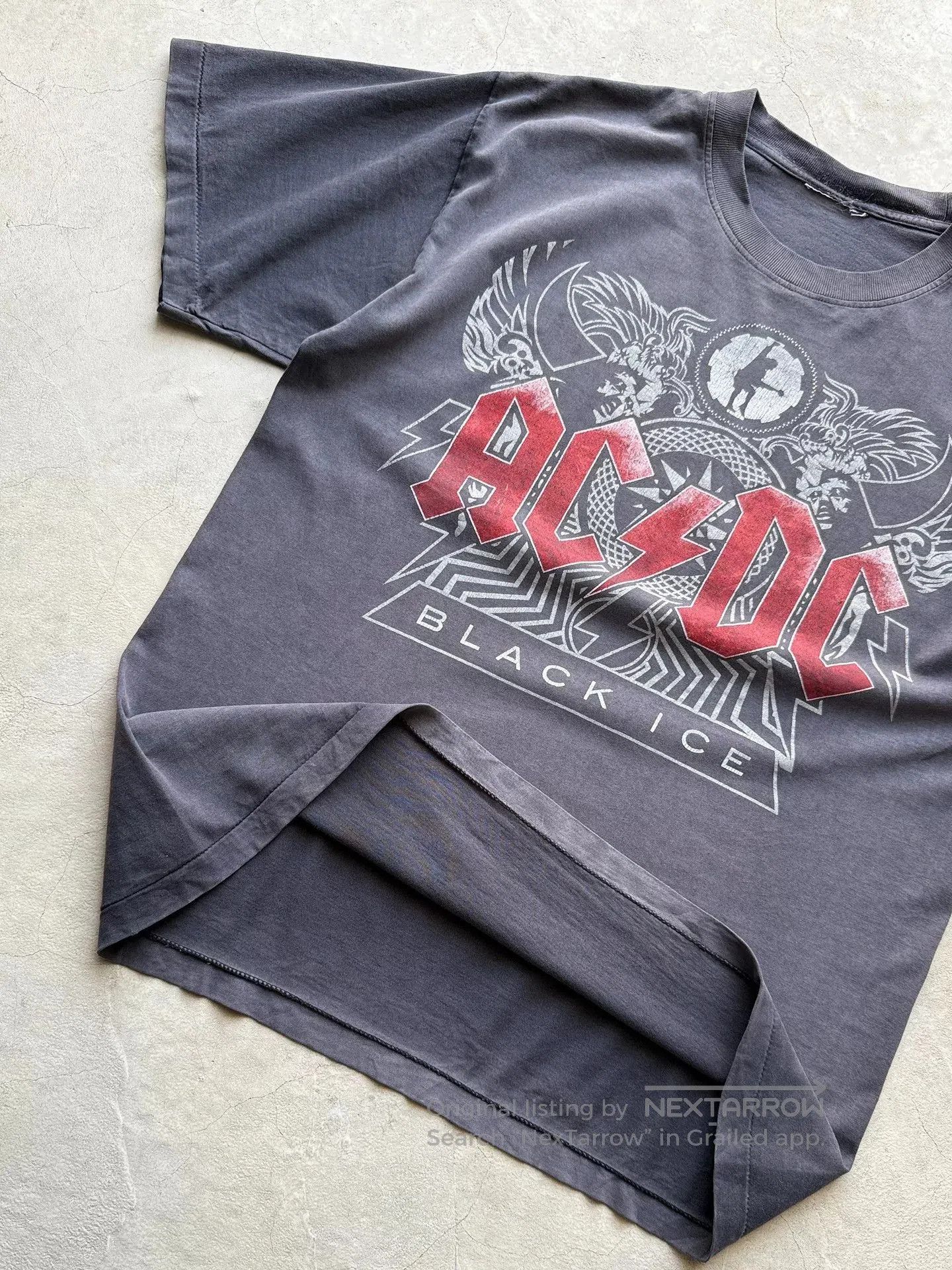 Vintage Vintage 90s AC/DC Black Ice Band Tee. Size US L / EU 52-54 / 3 - 4 Thumbnail