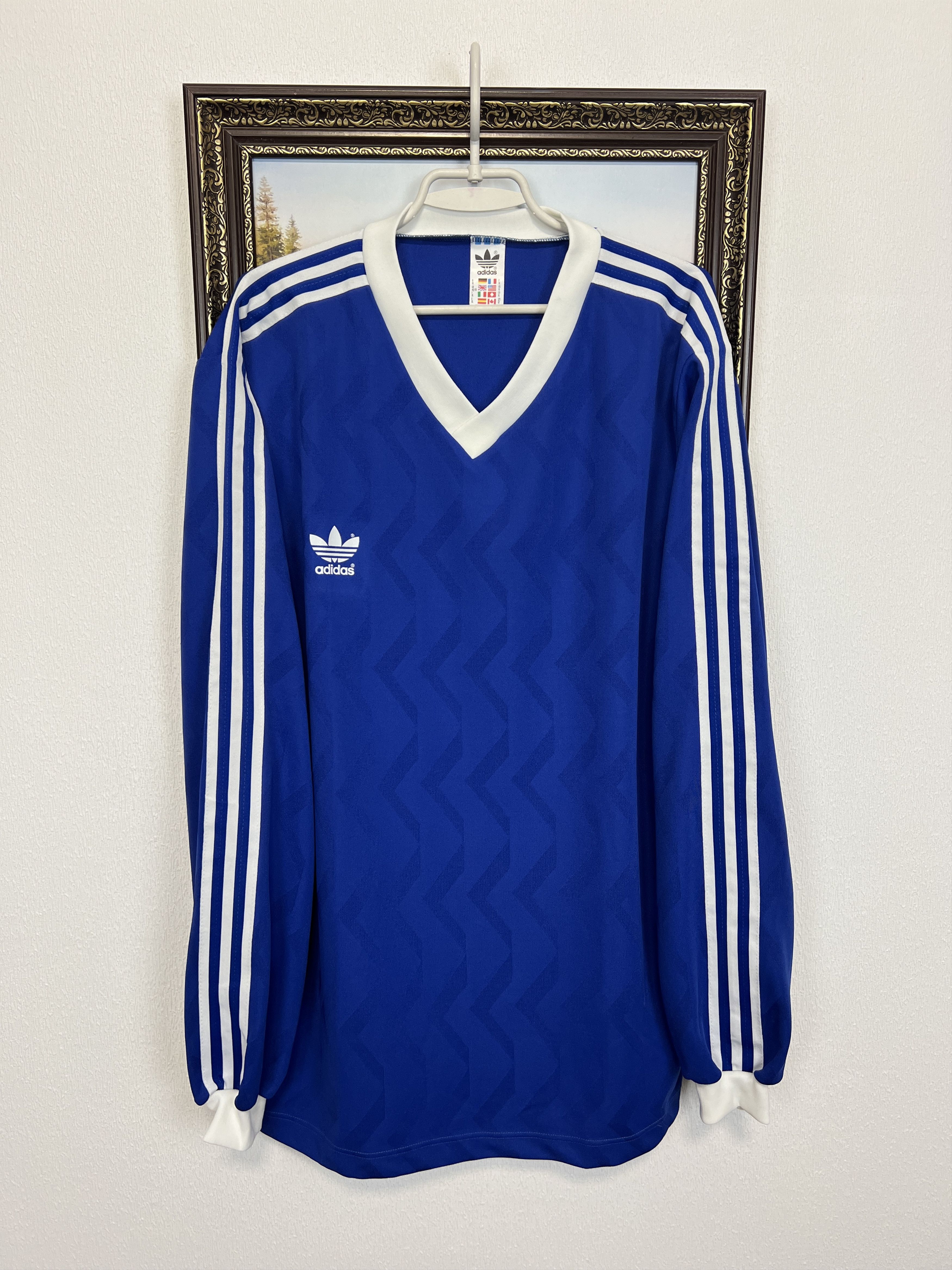 Adidas Vintage Football Template Shirt Long Sleeve Jersey Trikor Size US XL / EU 56 / 4 - 1 Thumbnail