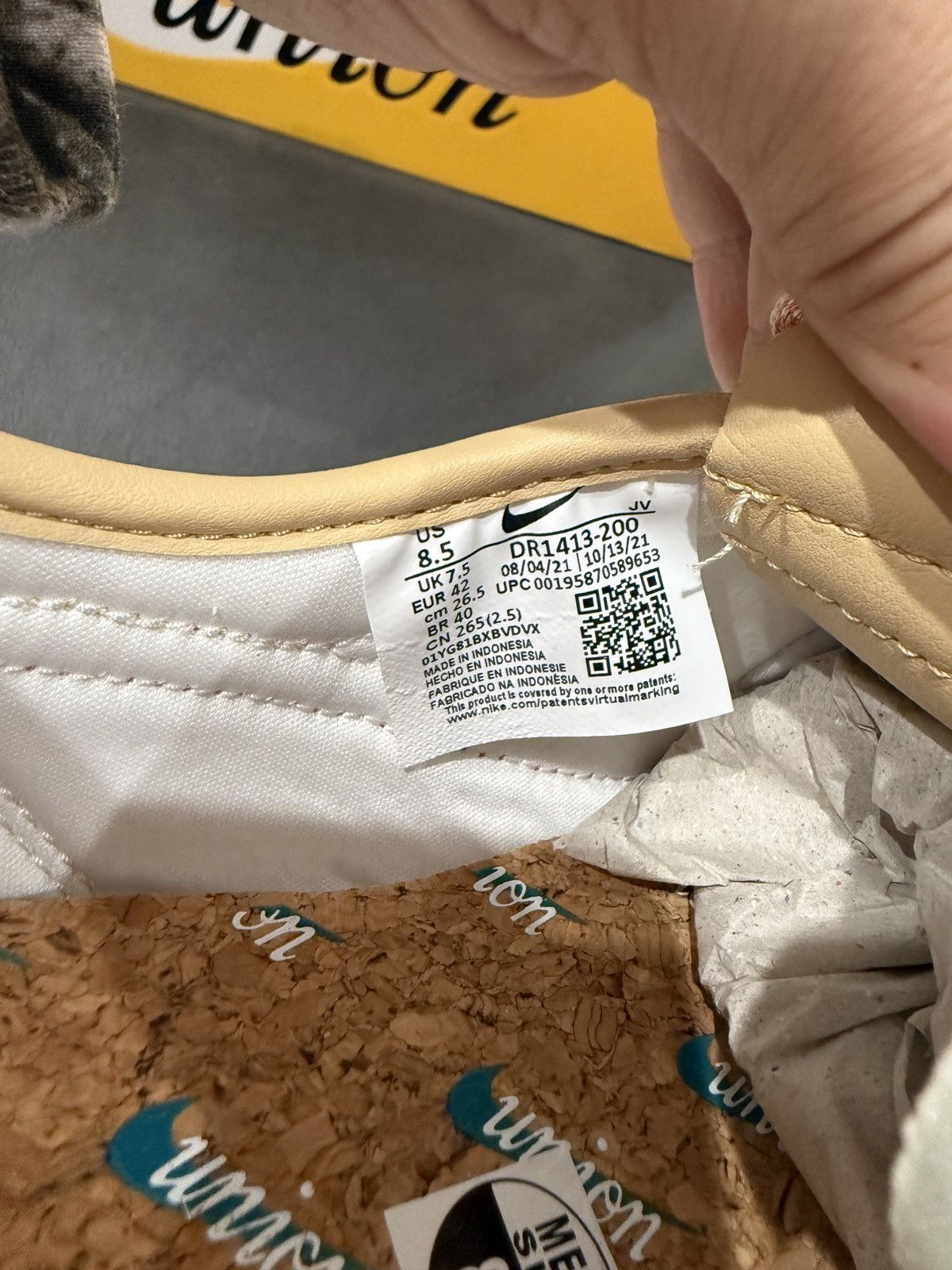 Other Nike x Union Cortez Sesame Size US 8.5 / EU 41-42 - 7 Thumbnail