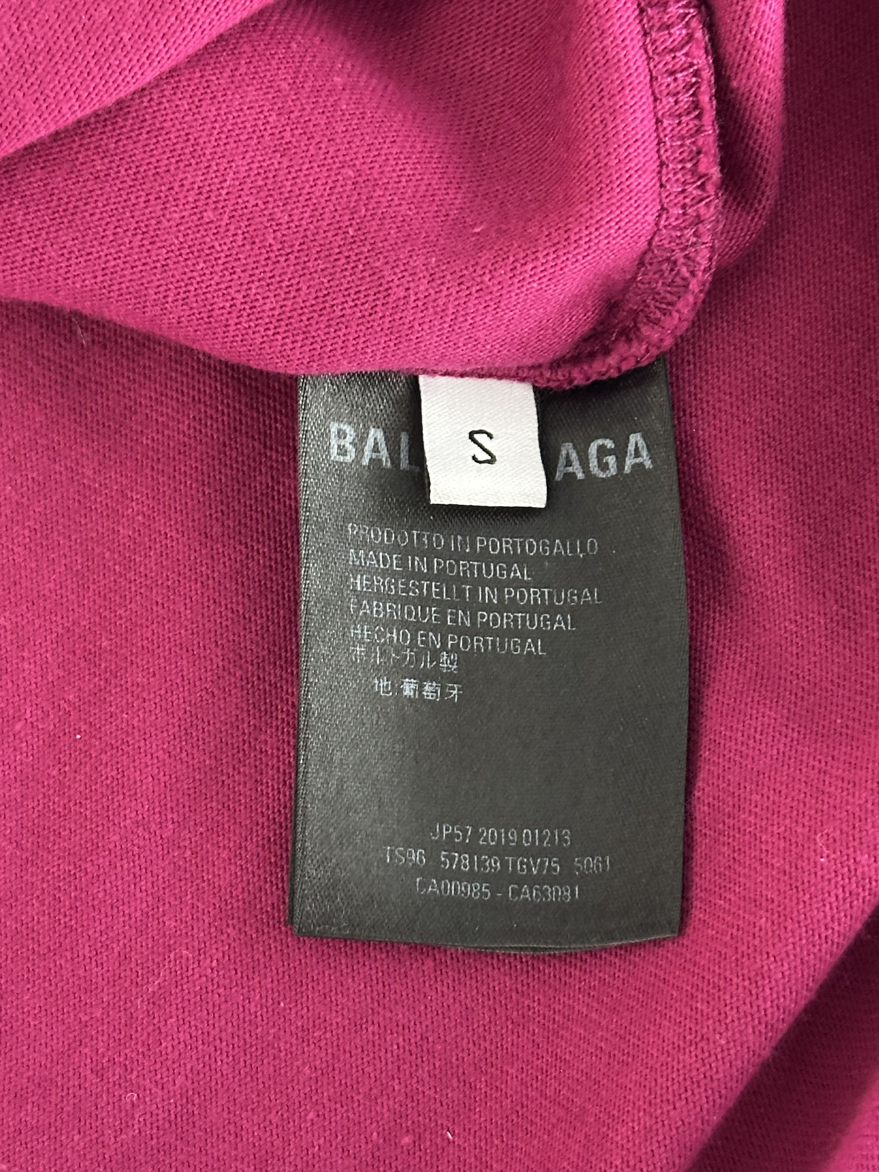 Balenciaga Balenciaga Pink & Black BB Logo T-Shirt Size US L / EU 52-54 / 3 - 4 Thumbnail