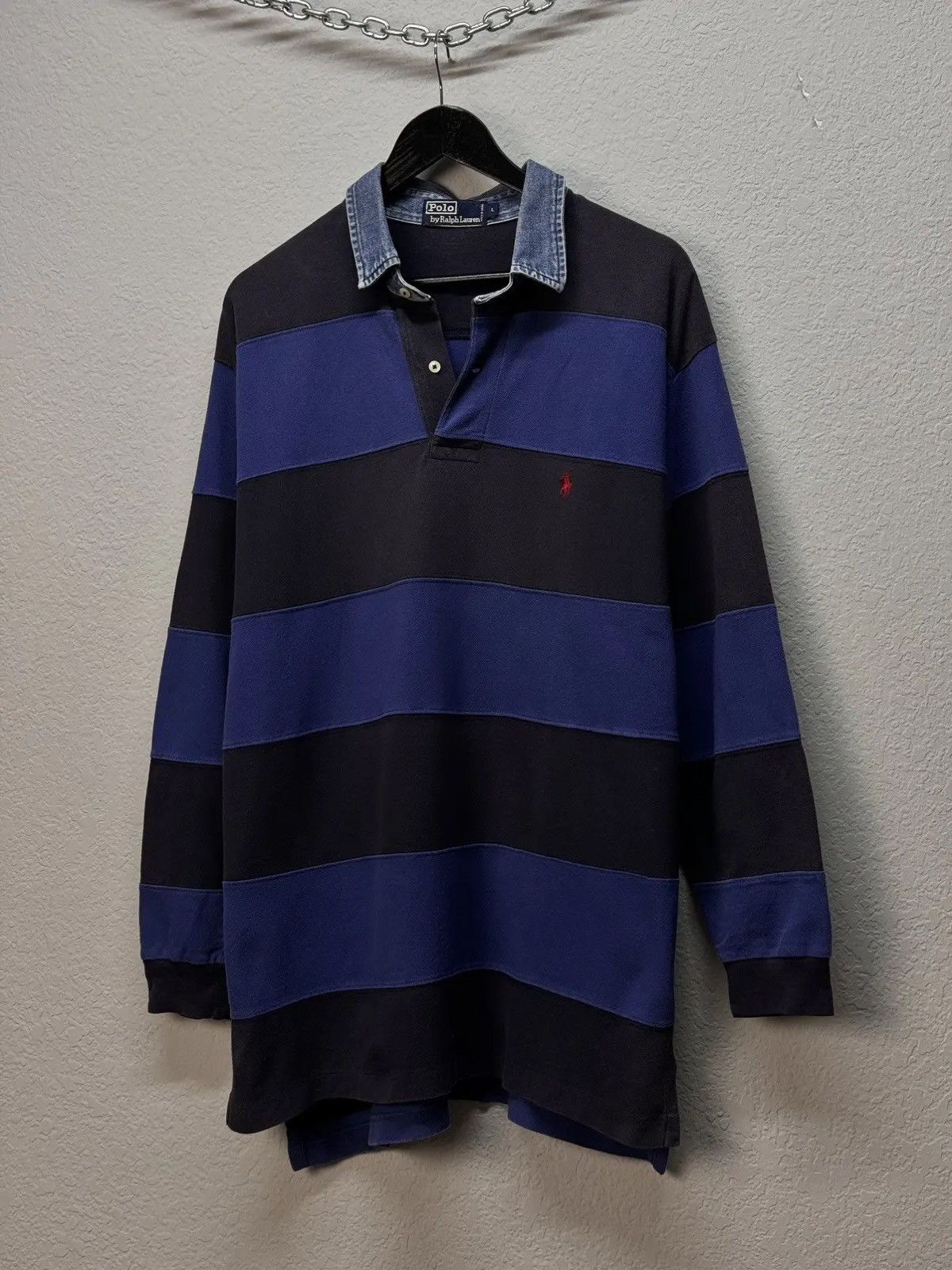 Polo Ralph Lauren × Ralph Lauren × Vintage Vintage Y2K Polo Ralph Lauren Rugby Size US XL / EU 56 / 4 - 3 Thumbnail