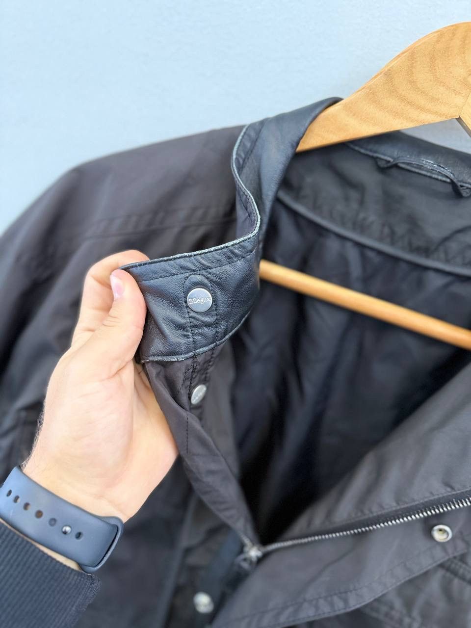 Z Zegna Z Zegna Hidden Nylon leather jacket Size US XXL / EU 58 / 5 - 6 Thumbnail