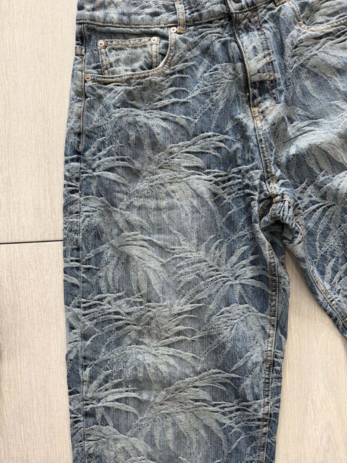 Palm Angels Palm Angles Wash Loose 5 Pocket Jean ‘4903 Size US 34 / EU 50 - 3 Thumbnail