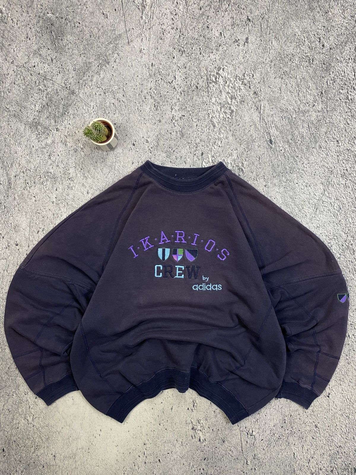 Adidas × Vintage Vintage Crewneck Adidas Streetwear 80’ Size US L / EU 52-54 / 3 - 1 Thumbnail