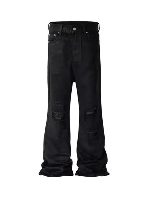 VIBE High street hip hop fake ripped coated baggy jeans Size US 32 / EU 48 - 5 Thumbnail