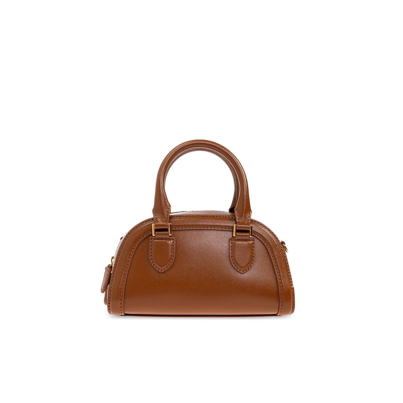 Alexander McQueen ALEXANDER MCQUEEN Birdee Mini Brown Leather Top Handle Bag N Size ONE SIZE - 2 Thumbnail