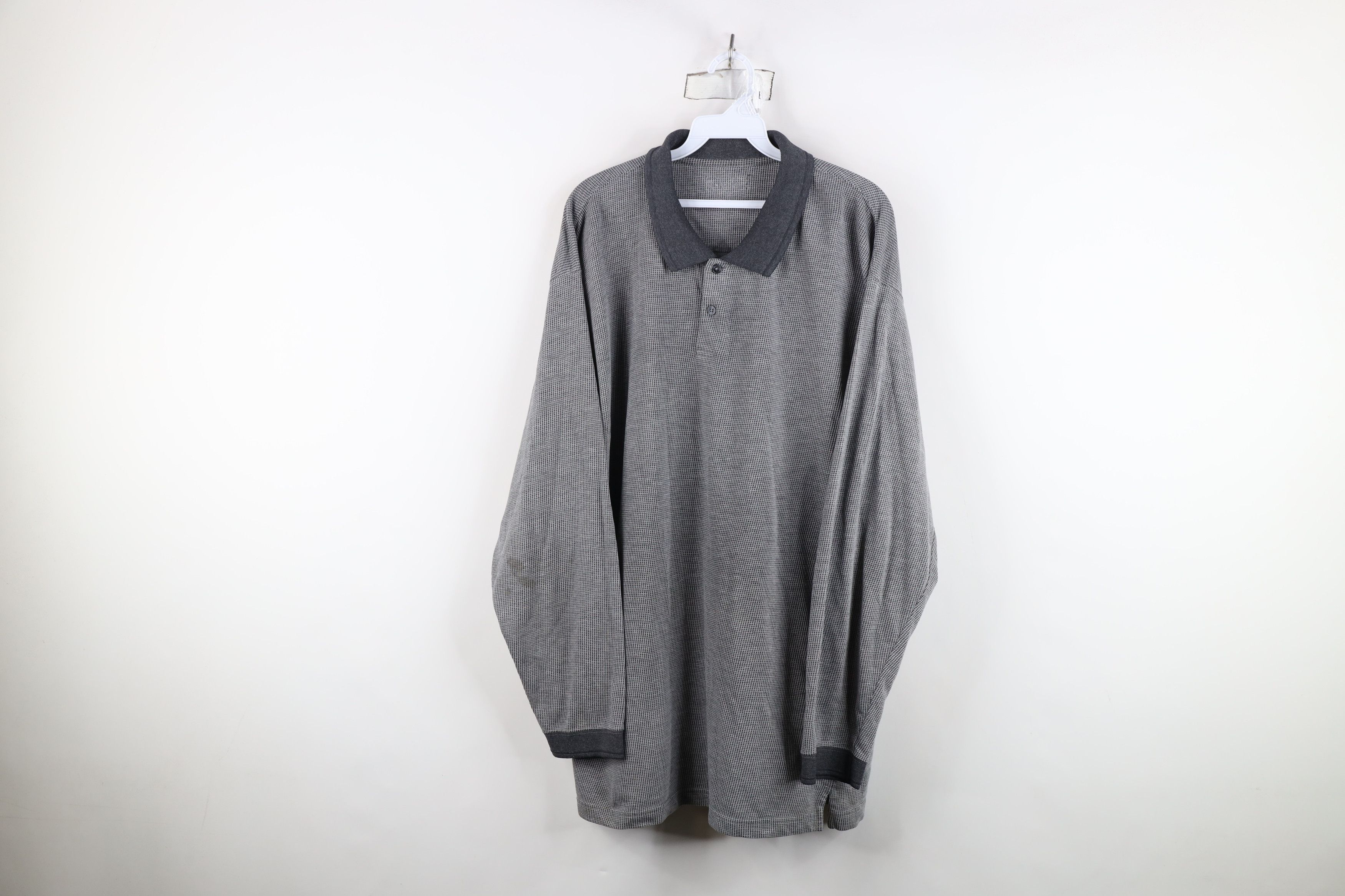 Vintage Vintage 90s Streetwear Knit Collared Long Sleeve Rugby Polo Size US XL / EU 56 / 4 - 1 Thumbnail
