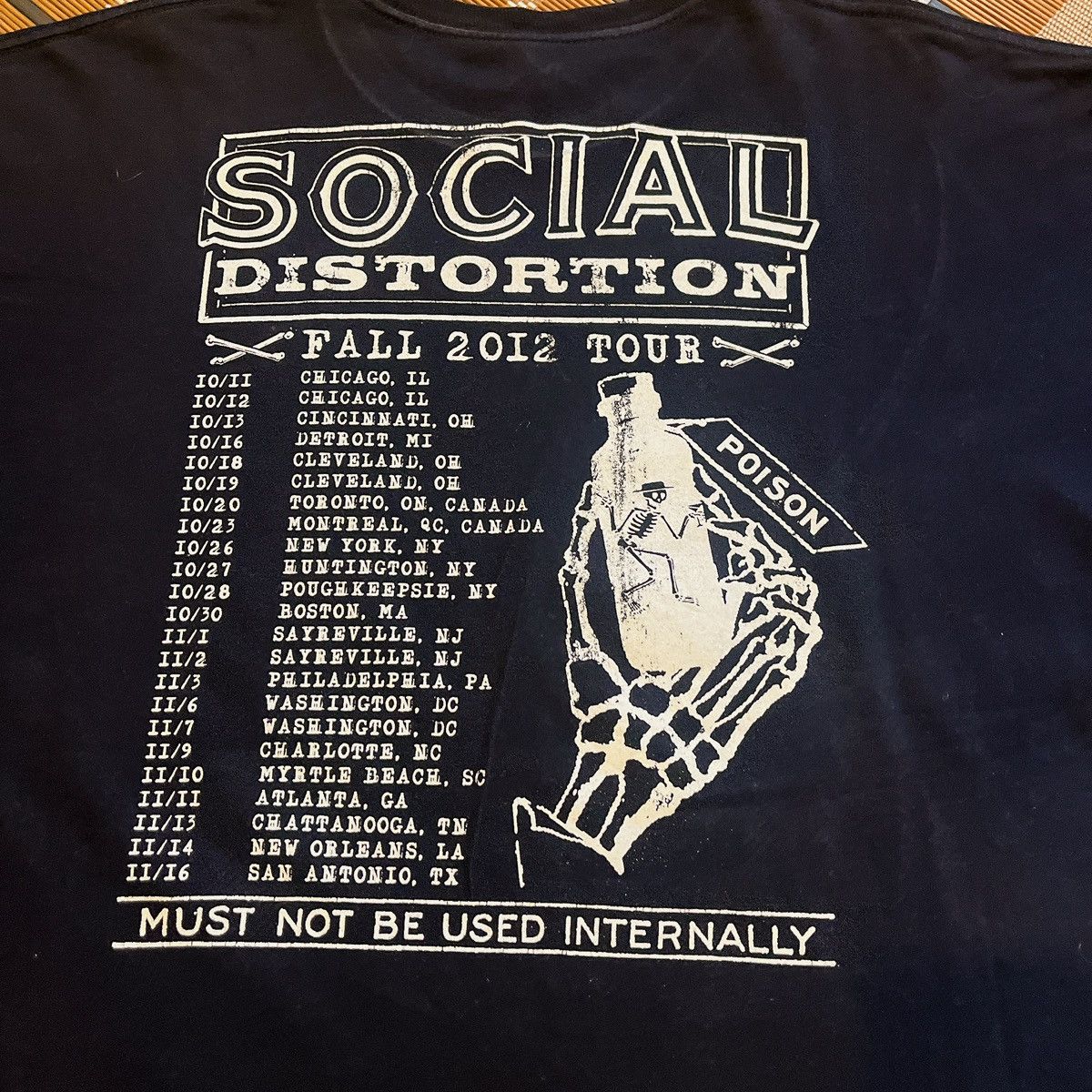 Band Tees × Vintage Social Distortion Fall 2012 Tour Size US XL / EU 56 / 4 - 6 Thumbnail