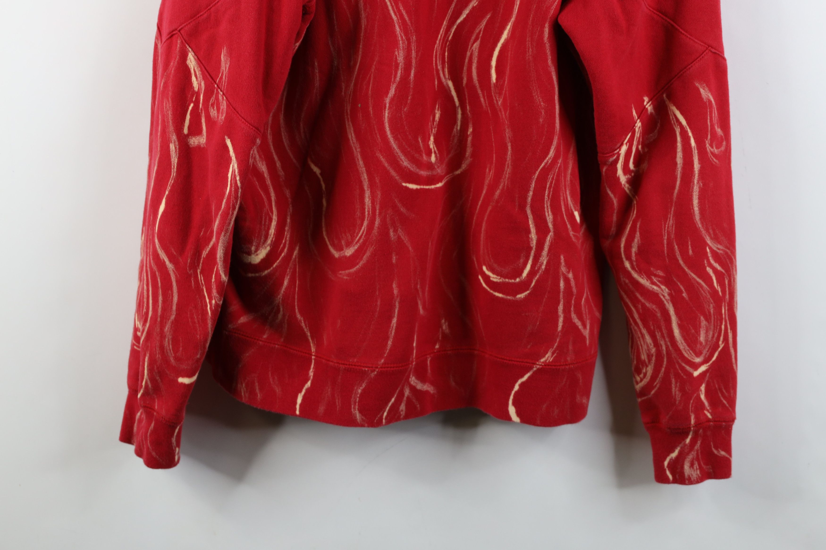Nike Vintage Nike Air Big Swoosh Fire Flames Hoodie Sweatshirt Size US M / EU 48-50 / 2 - 15 Thumbnail