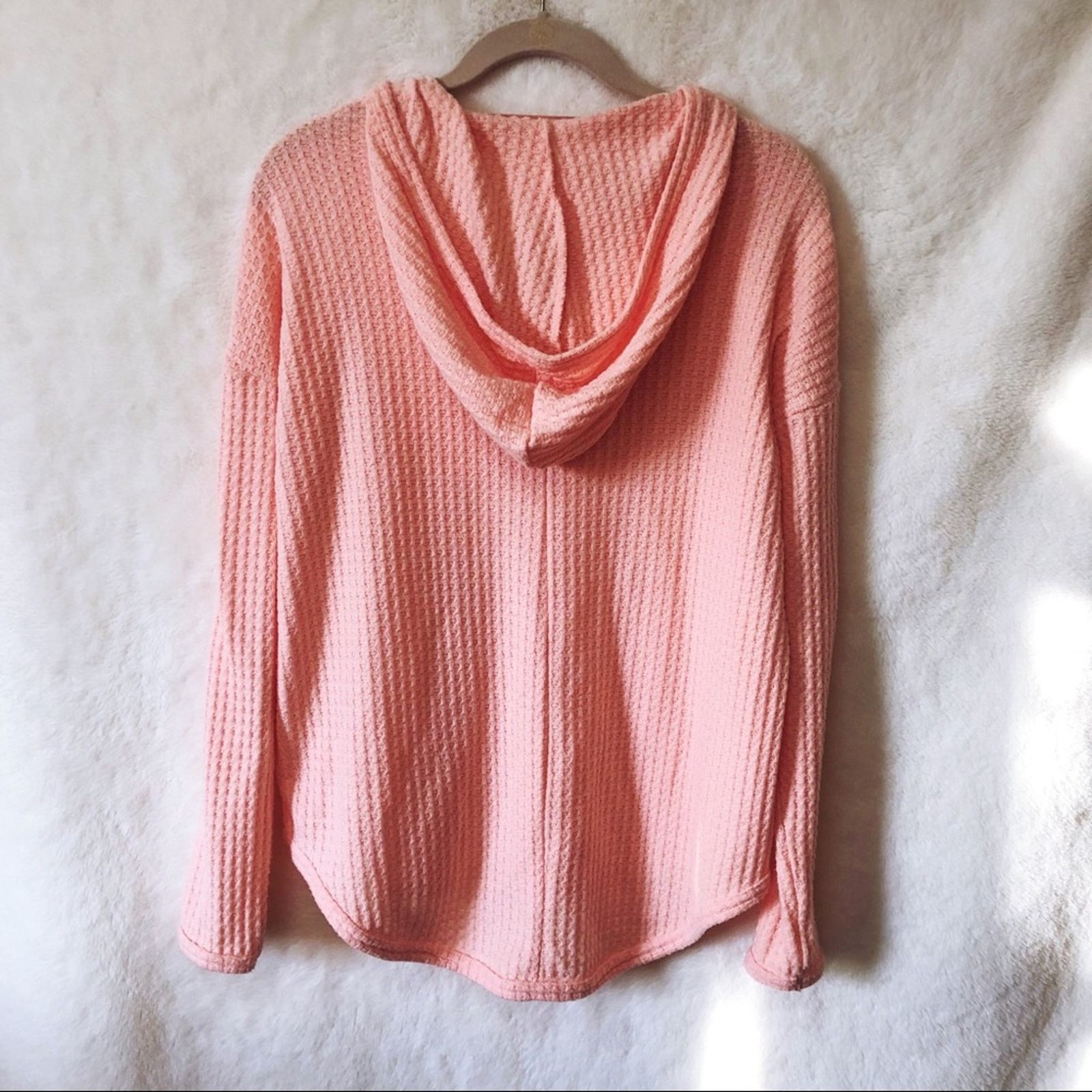 Other Cupio Blush Peach Soft High Low Hoodie Size S / US 4 / IT 40 - 9 Thumbnail