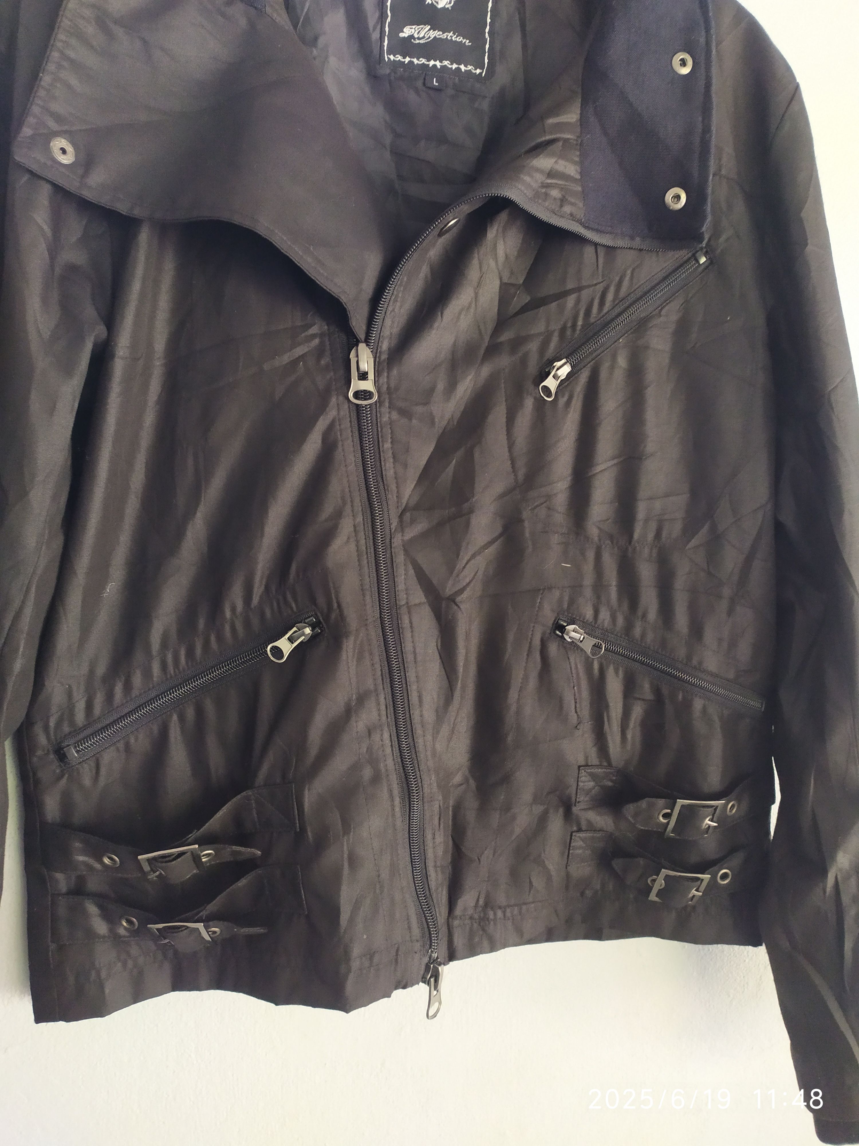 If Six Was Nine × Japanese Brand × Le Grande Bleu (L.G.B.) Japanese Black Punk Rider Jacket Size US M / EU 48-50 / 2 - 2 Thumbnail