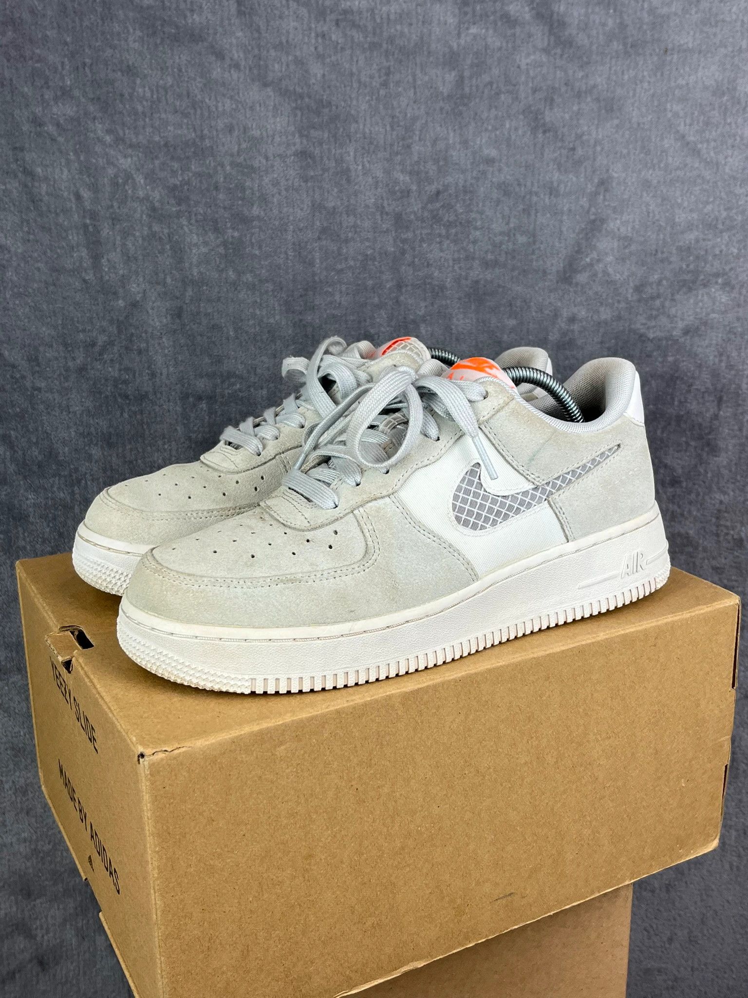 Nike Nike Air Force 1 grey suede retro sneakers Size US 7 / EU 40 - 1 Thumbnail
