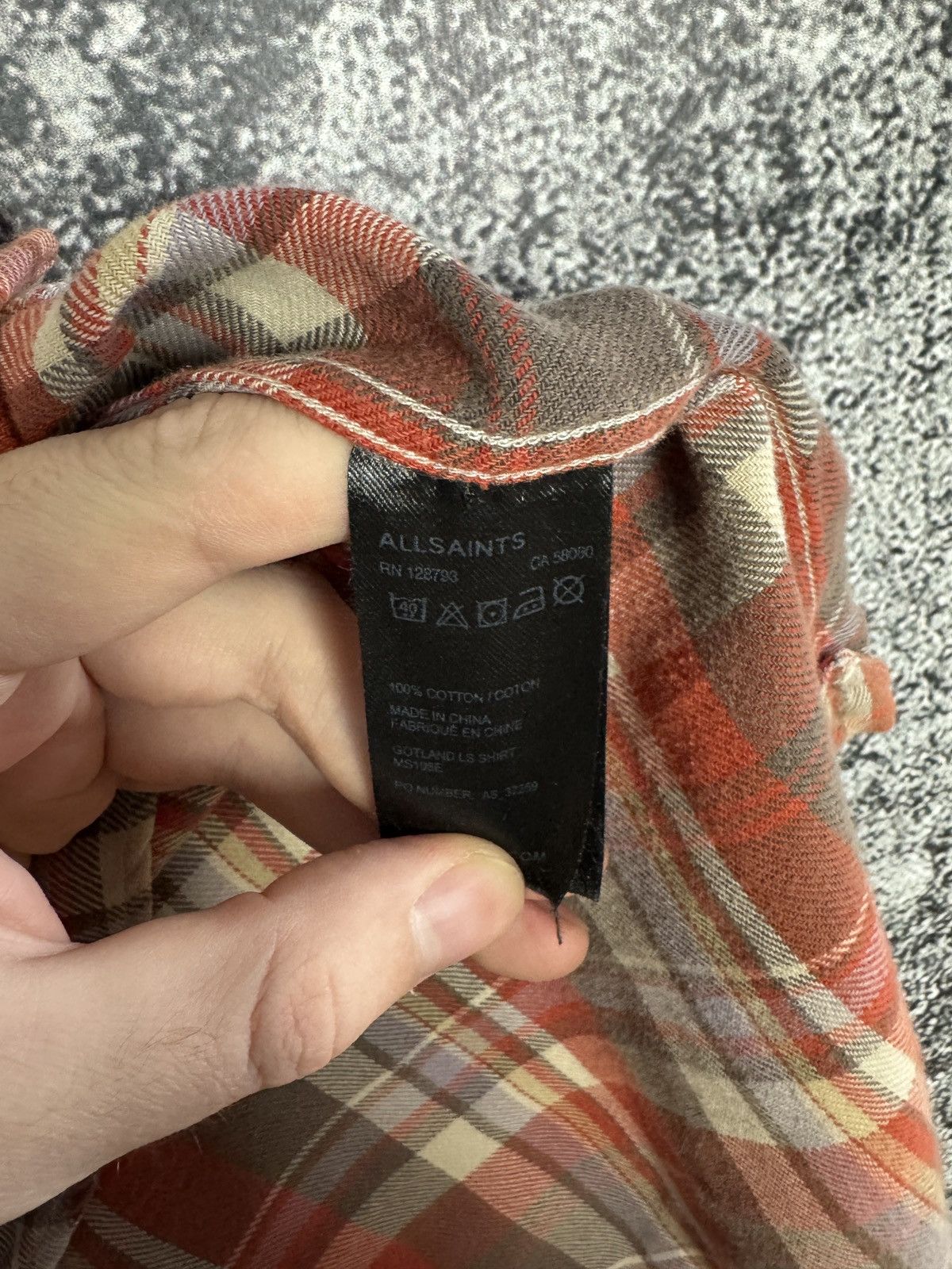 Allsaints Allsaints Gotland Long Sleeve Plaid Shirt Button Up Size L Size US L / EU 52-54 / 3 - 7 Thumbnail
