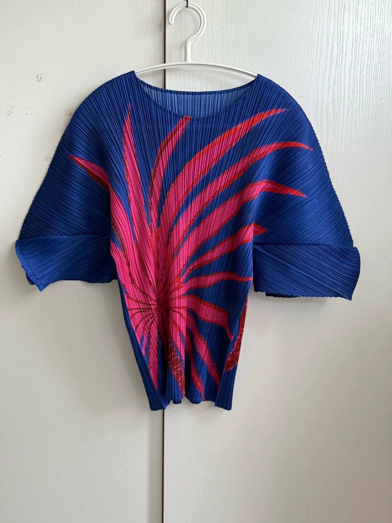 Issey Miyake Issey Miyake Palm Tree Pleated Top - dmc Size US M / EU 48-50 / 2 - 1 Thumbnail