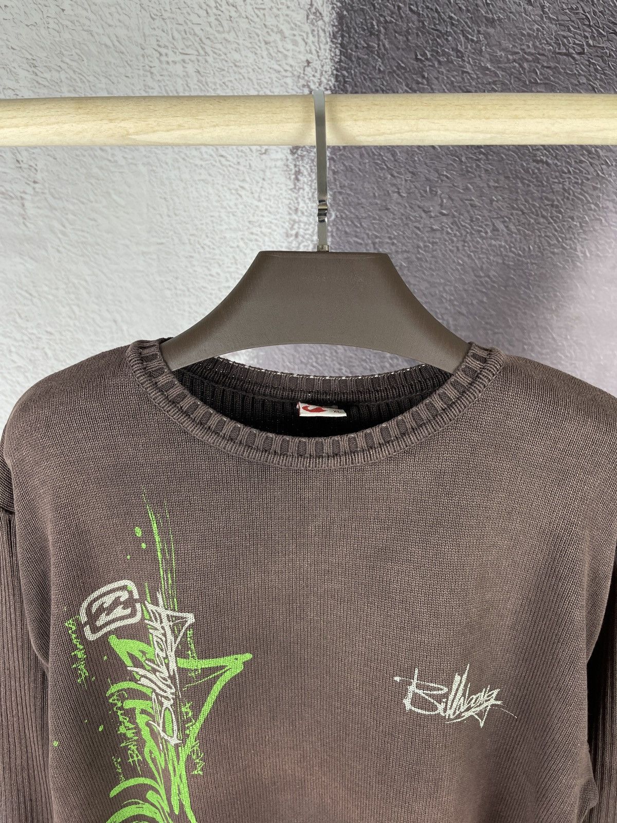 Billabong Billabong vintage big logo brown faded sweater knitwear Size US XL / EU 56 / 4 - 9 Thumbnail