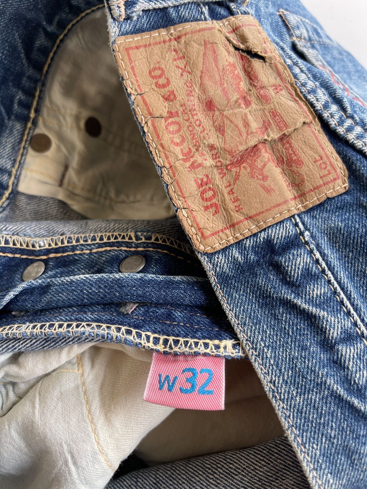 The Real McCoy's Joe McCOY Patchwork Selvedge Denim Size US 32 / EU 48 - 14 Thumbnail