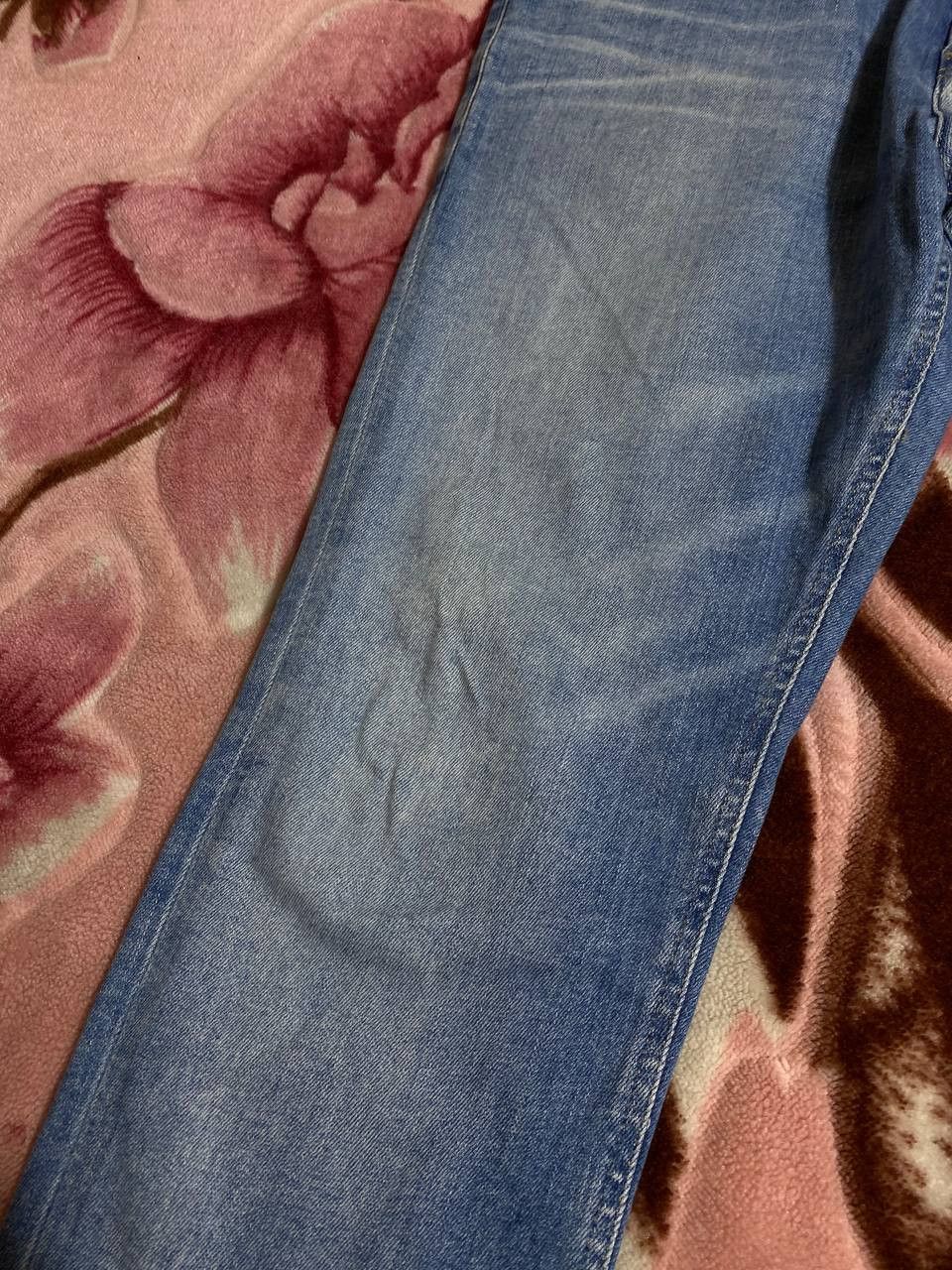 Tommy Hilfiger 2000s vintage rare baggy wide leg faded stonewash jeans Size US 33 - 17 Thumbnail