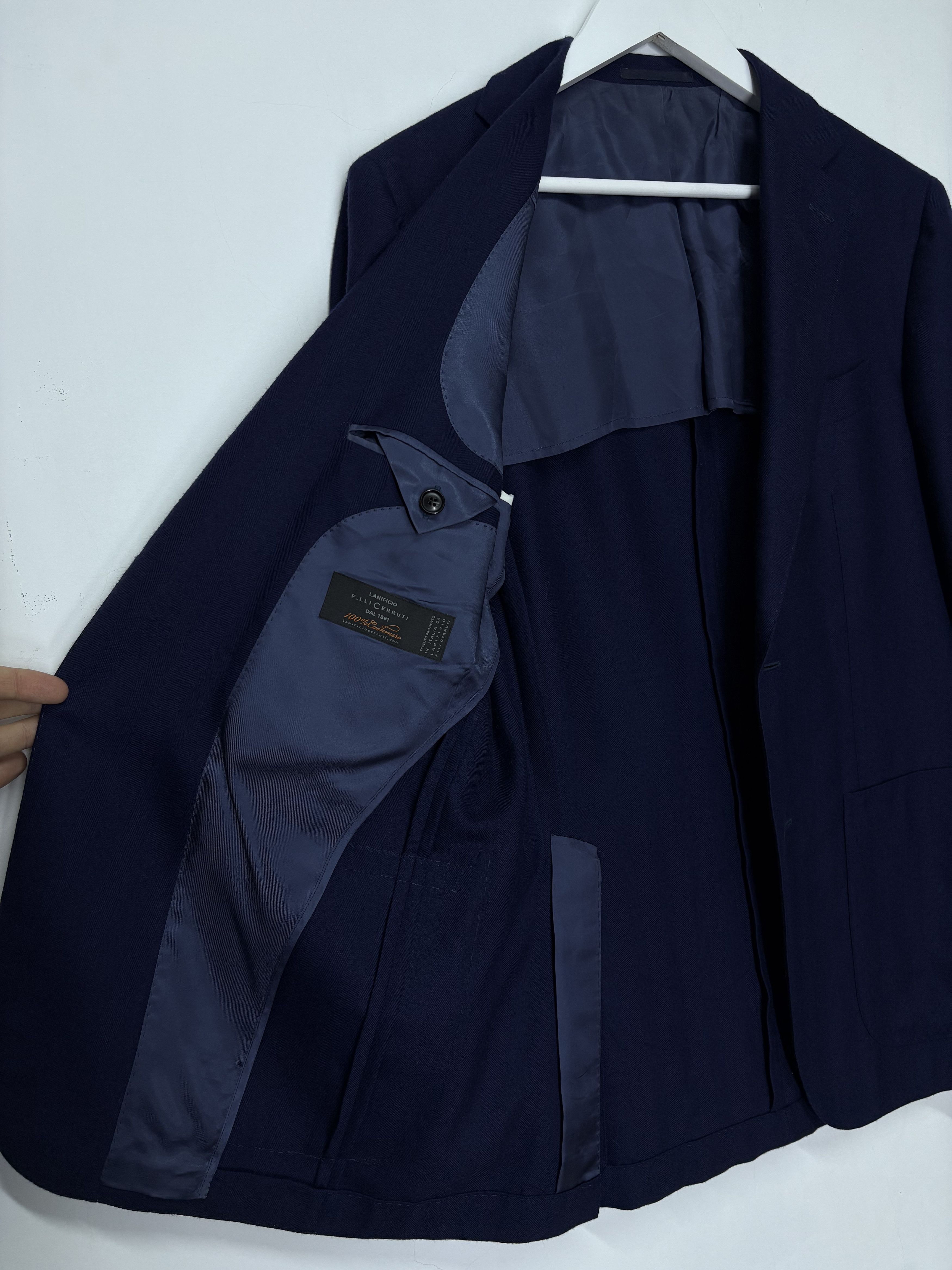 Suitsupply Suitsupply Havana HL 100% Pure Cashmere Navy Blazer Jacket Size 48R - 10 Thumbnail