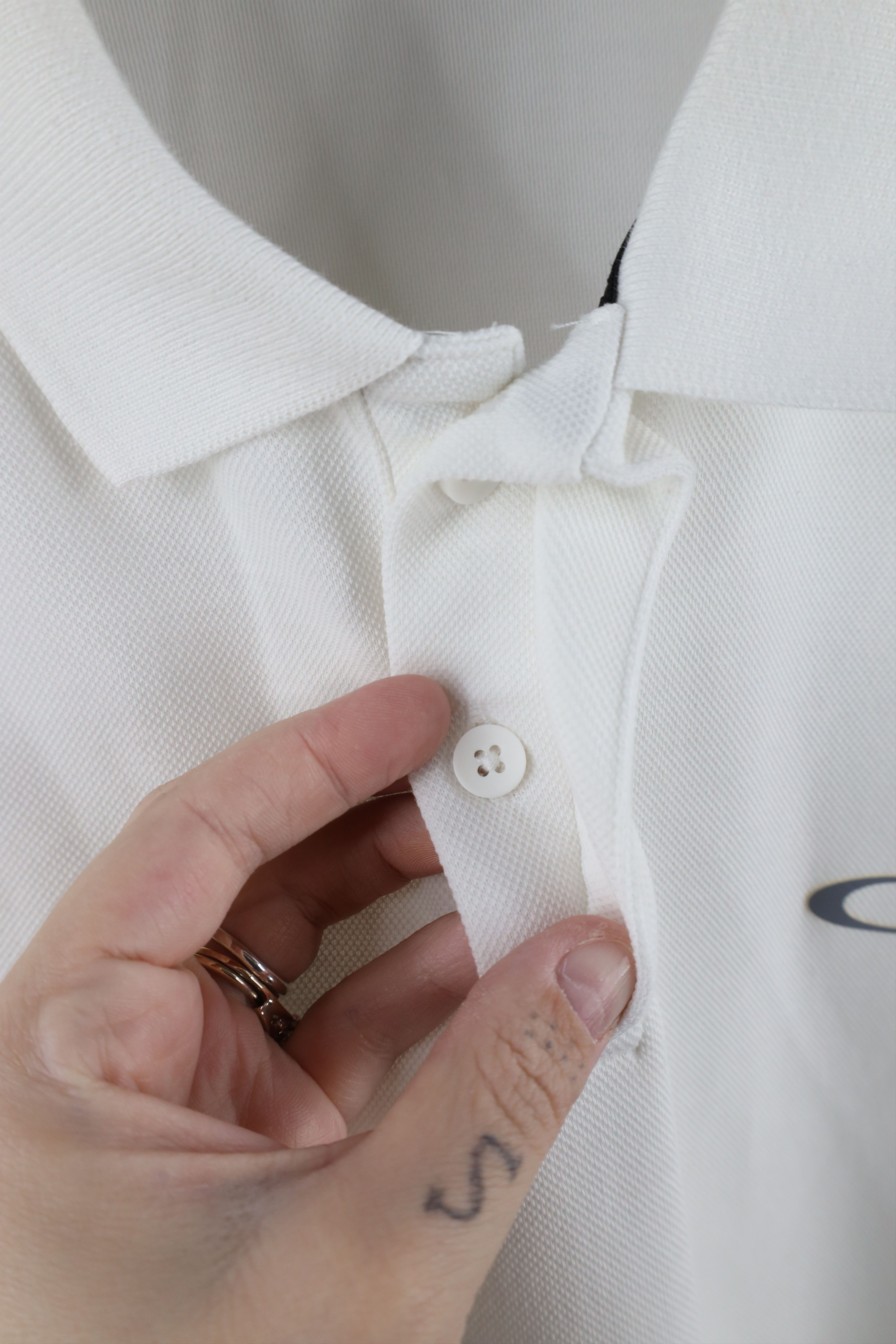 Oakley × Vintage Vintage Oakley Reflective O Logo Collared Golf Polo Shirt Size US XXL / EU 58 / 5 - 8 Thumbnail