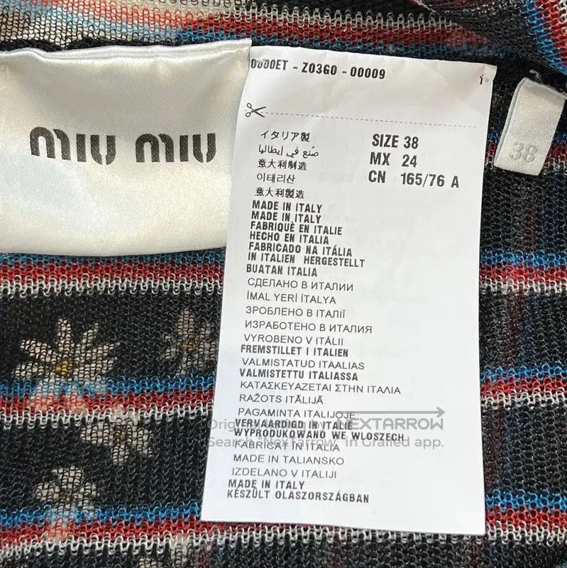 Miu Miu Miu Miu Multi-Striped Sleeveless Polo Shirt . Size M / US 6-8 / IT 42-44 - 6 Thumbnail