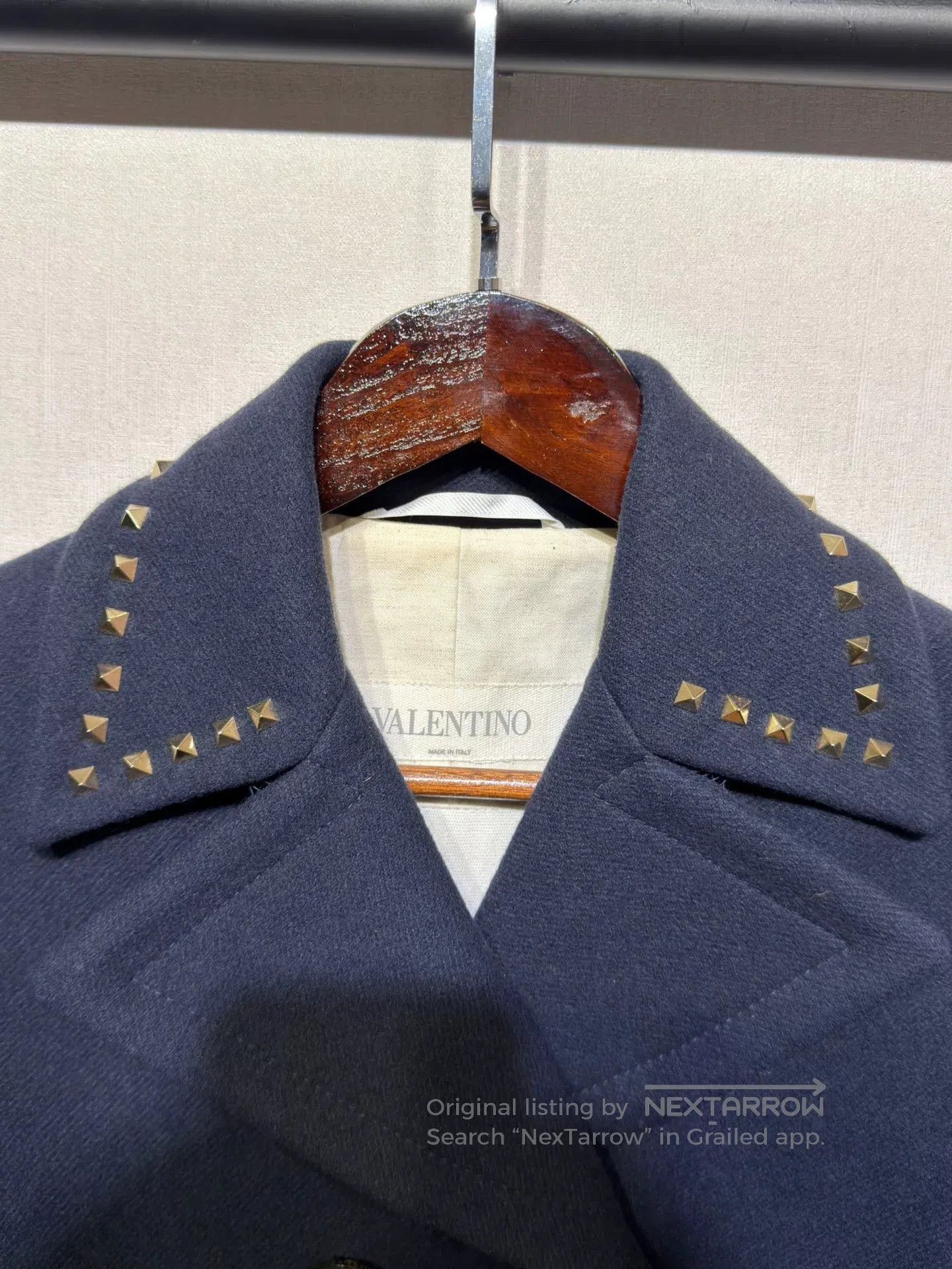 Valentino Valentino Men's Studded Wool Coat. Size US XS / EU 42 / 0 - 4 Thumbnail