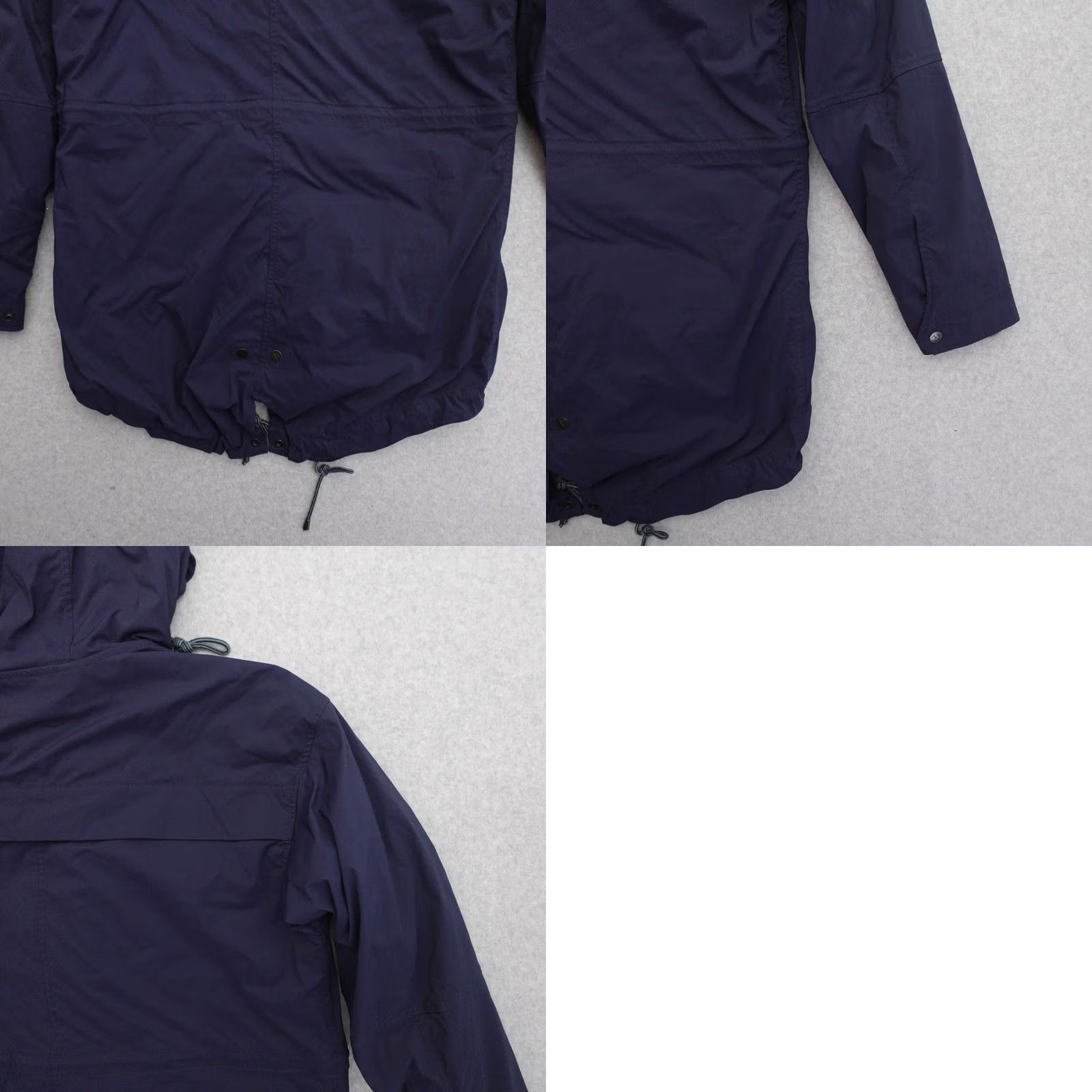 Vintage REI Jacket Womens Large Navy Blue Nylon Hoodie w Buttons Size L / US 10 / IT 46 - 10 Thumbnail