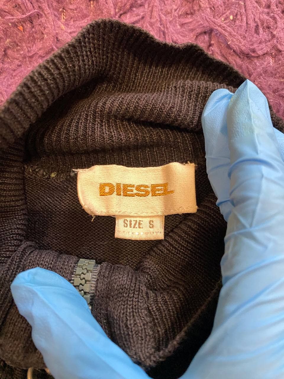 Diesel Vintage DIESEL logo black Y2K Sweatshirts zip Size US S / EU 44-46 / 1 - 2 Thumbnail