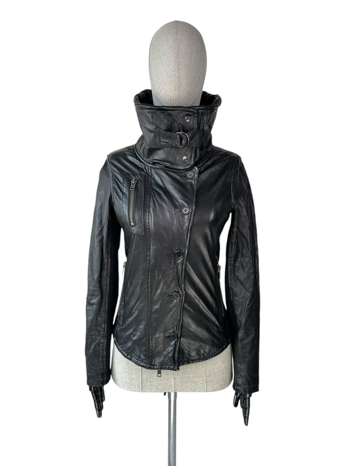 Leather × Leather Jacket × Misbhv Misbhv Black Studded Leather 