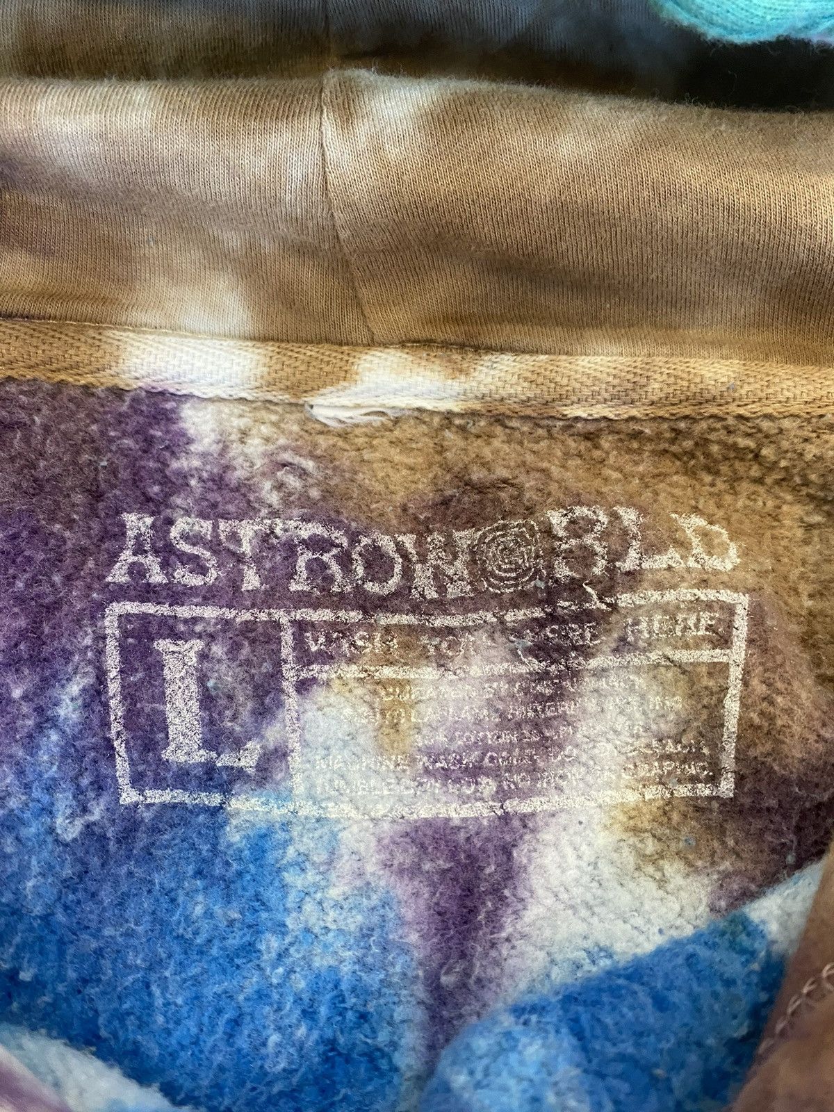 Travis Scott Travis Scott 2019 Astroworld Tie Dye Hoodie Size US L / EU 52-54 / 3 - 11 Thumbnail