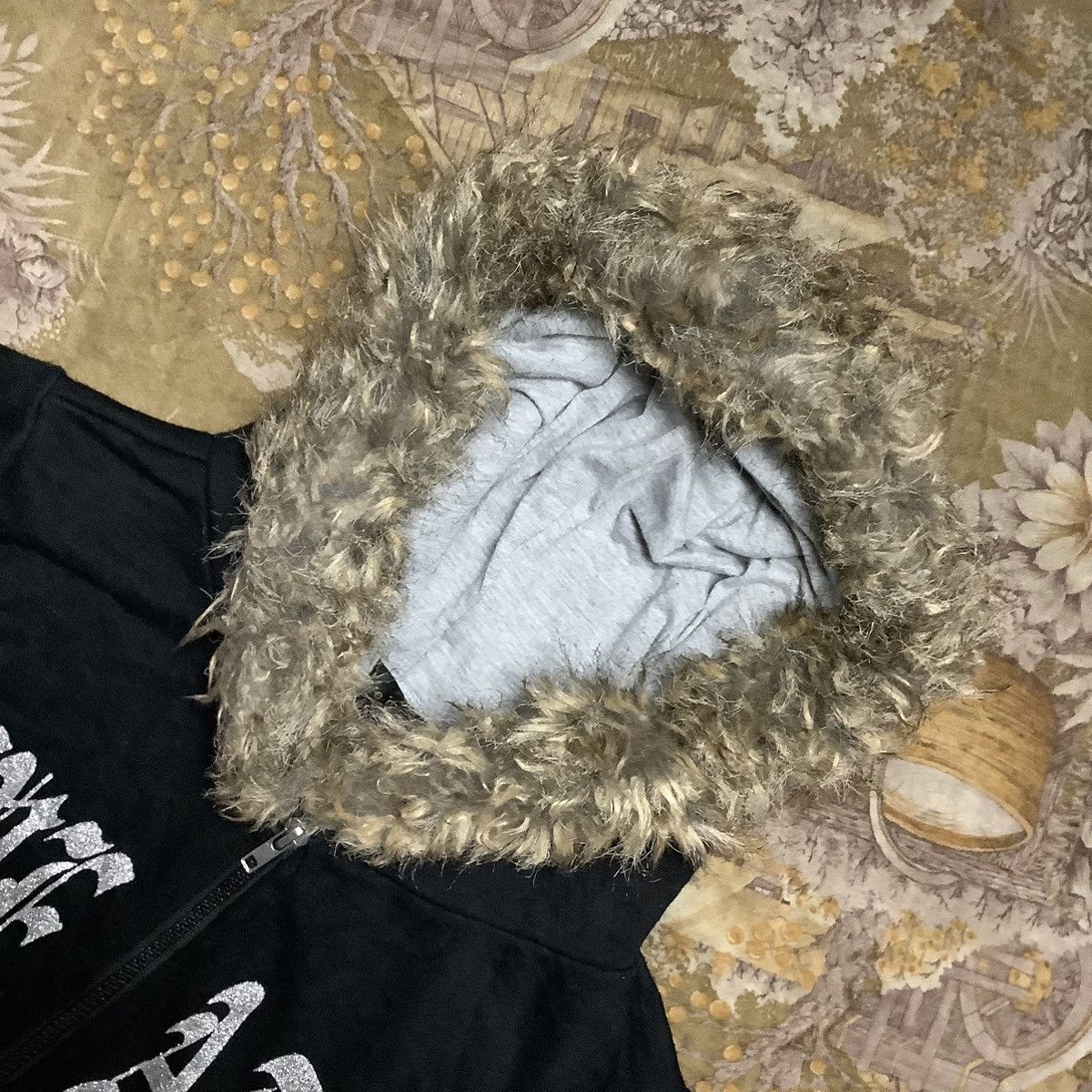 Hysteric Glamour × If Six Was Nine × Le Grande Bleu (L.G.B.) Y2K Blue Strive Grammar Fur Hoodie IfSixWasNine LGB style Size US M / EU 48-50 / 2 - 4 Thumbnail