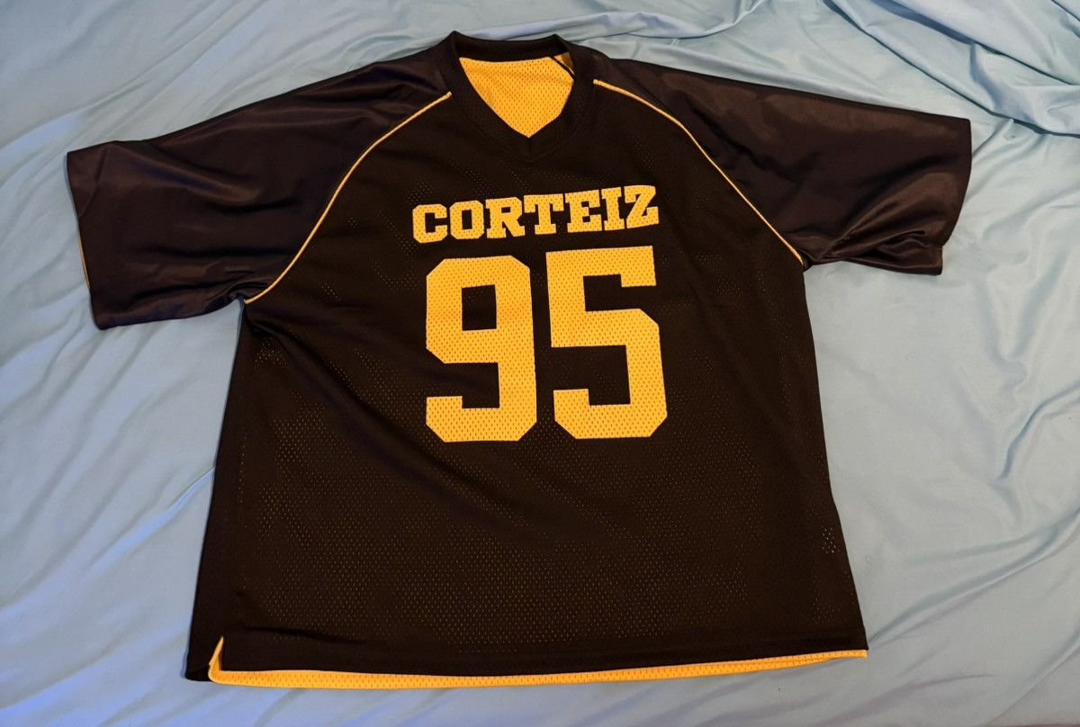 Corteiz Corteiz 95 REVERSIBLE MESH JERSEY BLACK / YELLOW Rare