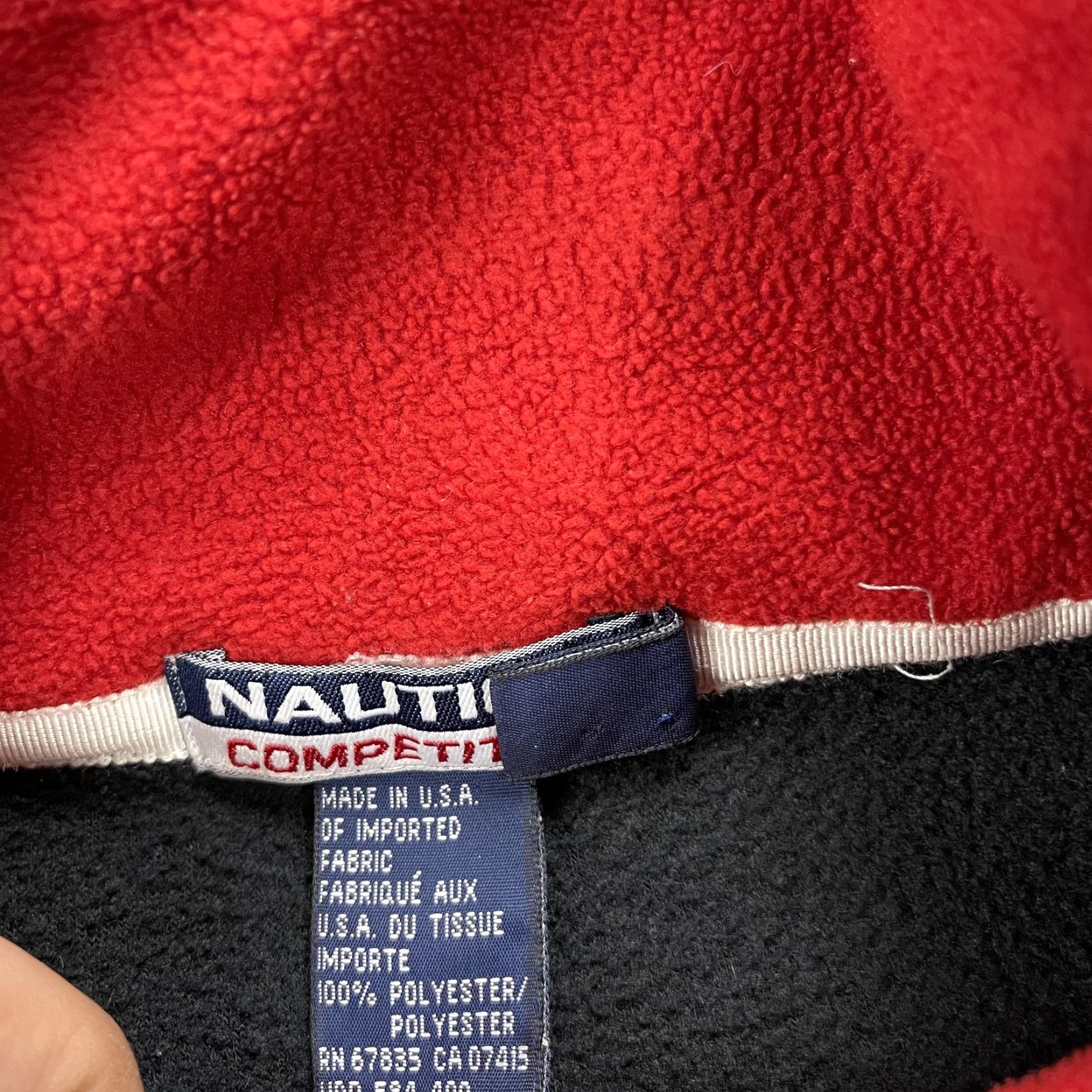 Nautica VINTAGE Nautica Jacket Mens XL Black 1/4 Zip Fleece Made USA 90s Size US XL / EU 56 / 4 - 4 Thumbnail